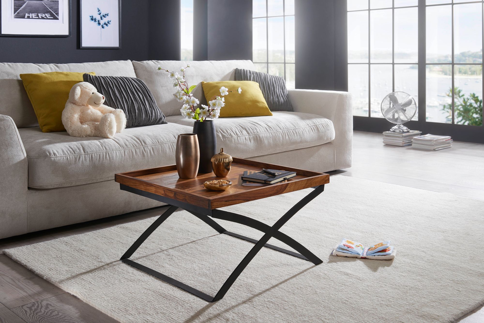 Couchtisch Blavand Sheesham Massivholz
