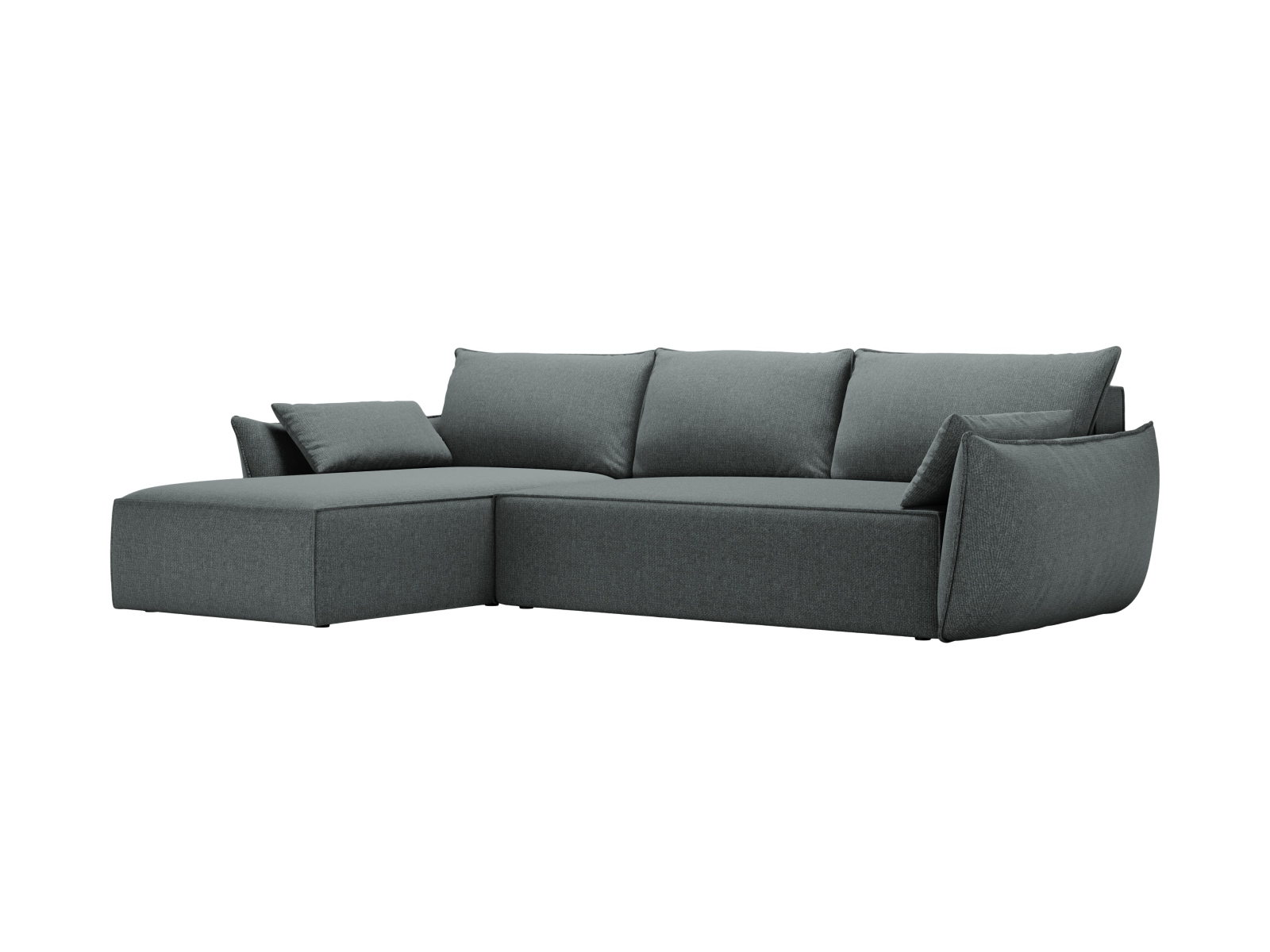 Micadoni Ecksofa Kaelle 4-Sitzer mit Schlaffunktion Rechts Chenille Königsblau