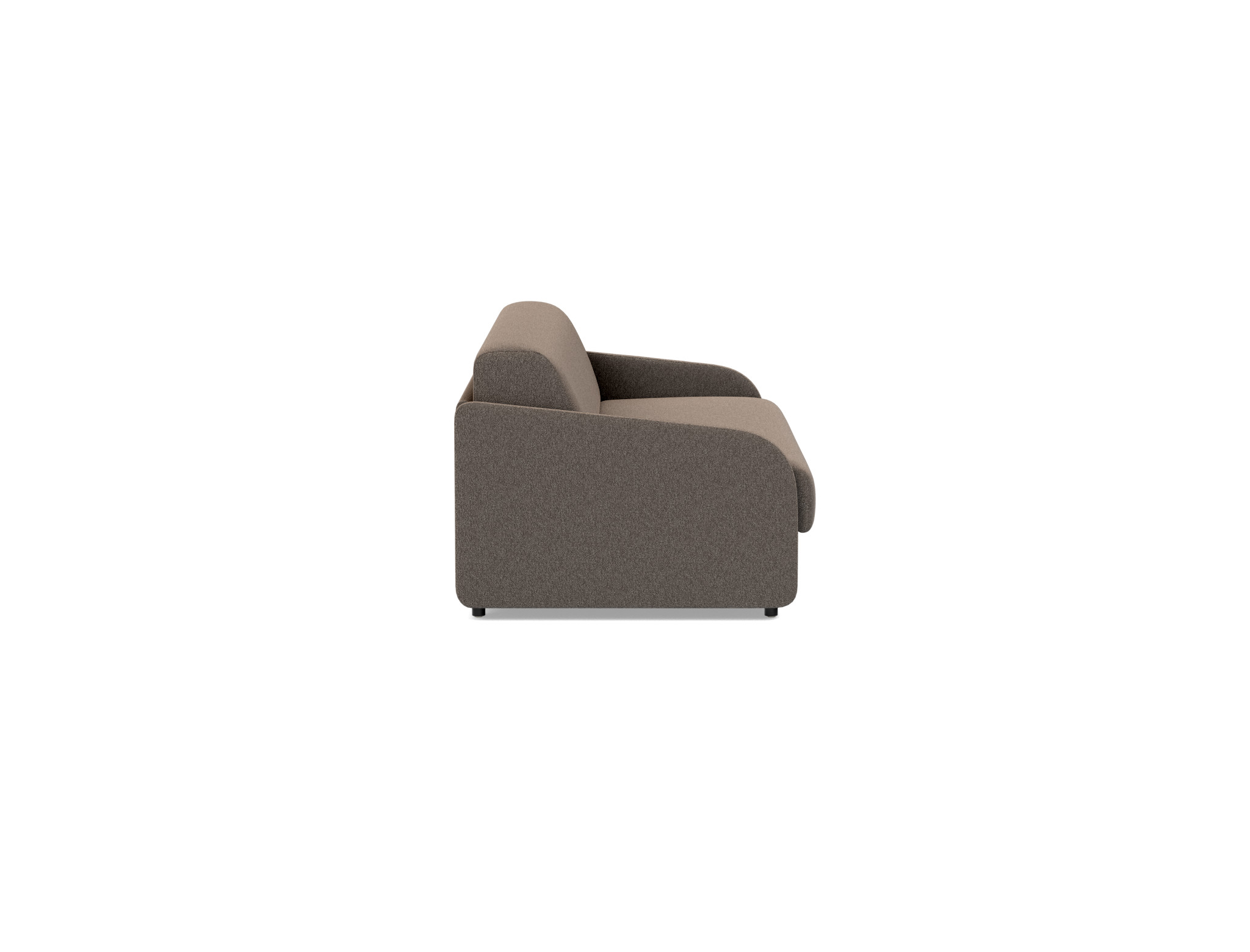 Schlafsofa Eivor mit Memory-Matratze 160 Boucle Skandi 530-Taupe
