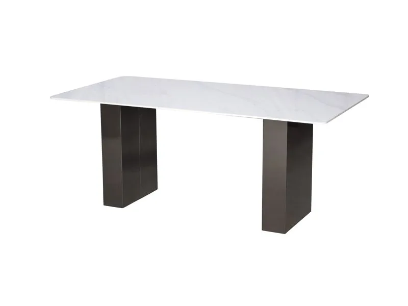 Livin Hill Esstisch 200cm Modig Graphitbeine, weiße Platte M12 moebelfaktor