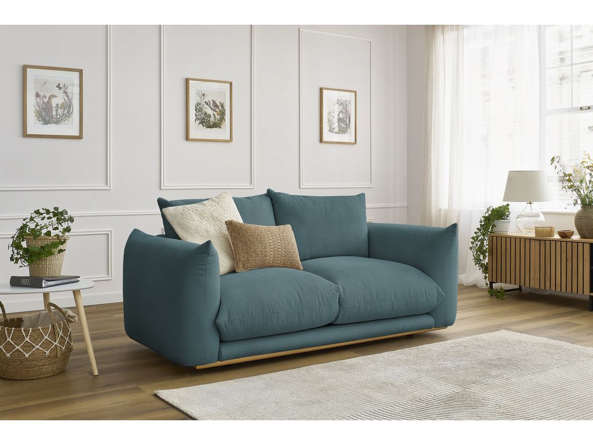 Bobochic Ernest Sofa 2-Sitzer Stoff Dunkelblau