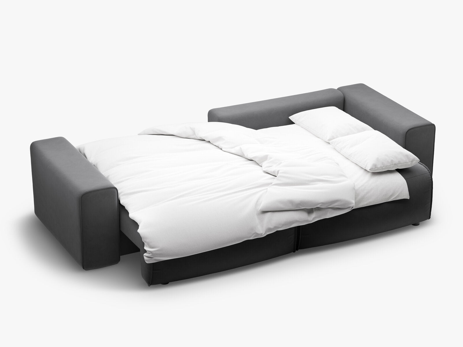 Micadoni Ecksofa Victor 3-Sitzer mit Schlaffunktion Rechts Samt Grau