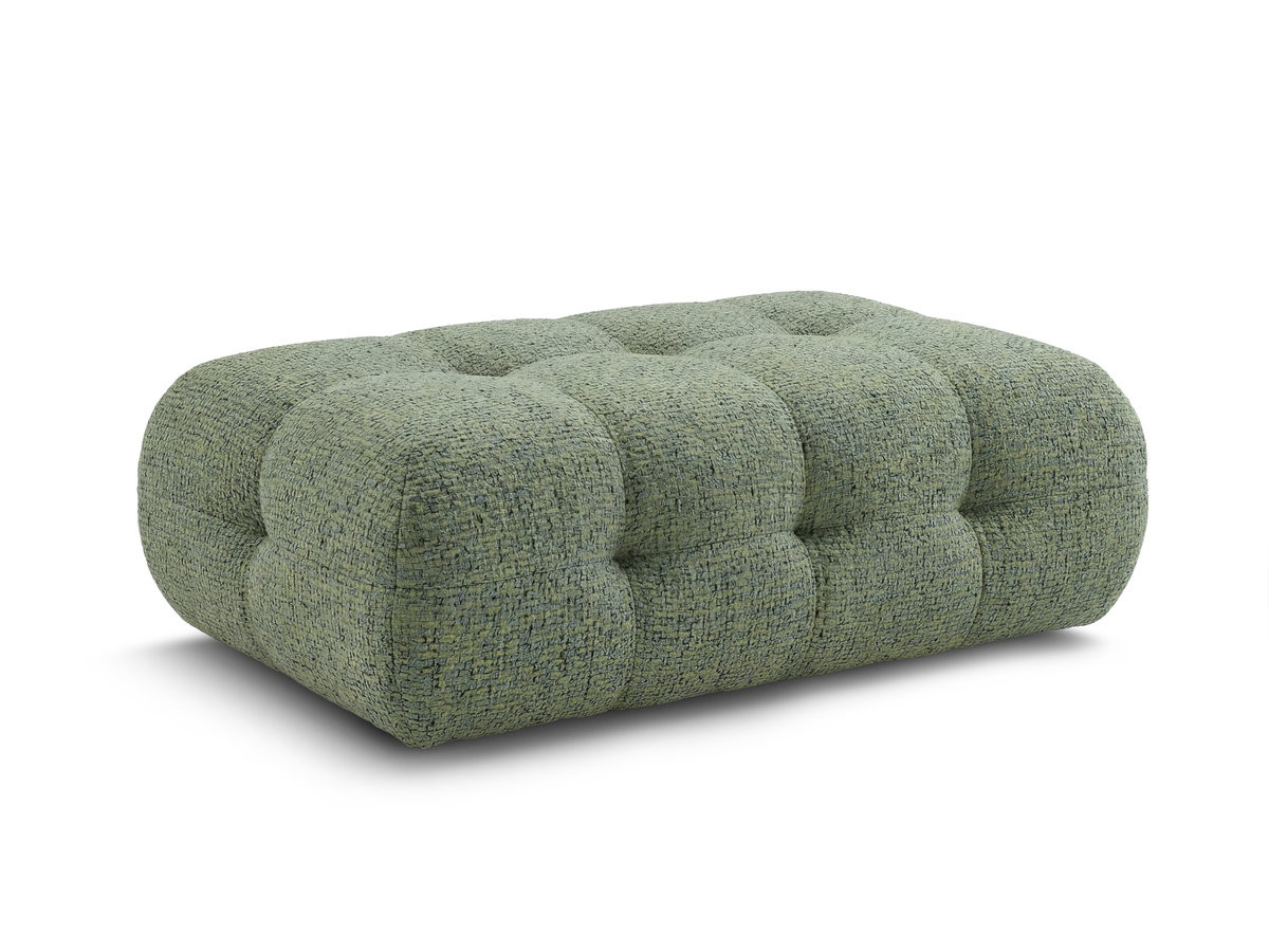 Bobochic Laura Pouf 135 × 84 cm Melange-Stoff Hellgrün
