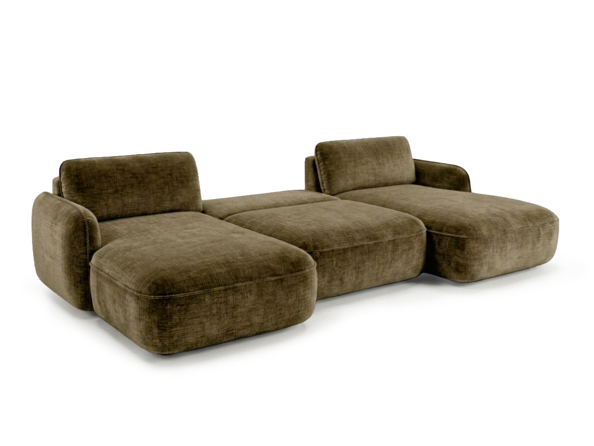 Bobochic Celeste Wohnlandschaft Chenille Grün