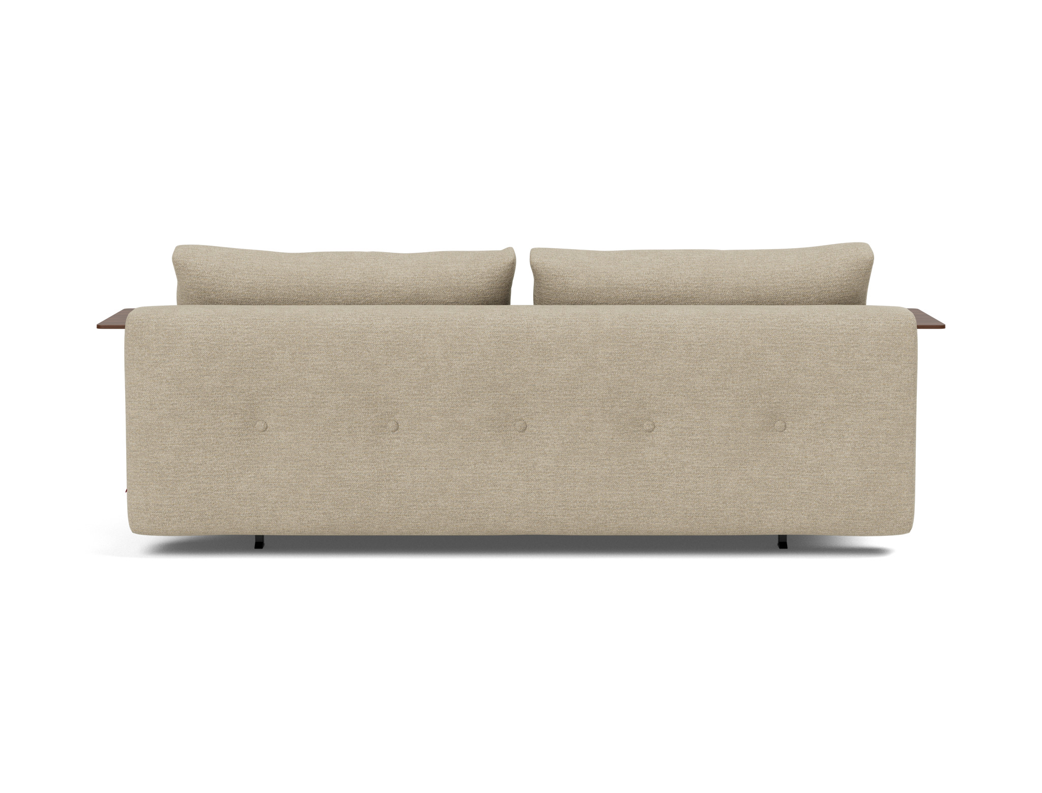 Schlafsofa Recast mit Armlehnen Strukturierter Stoff Taura 356-Sand