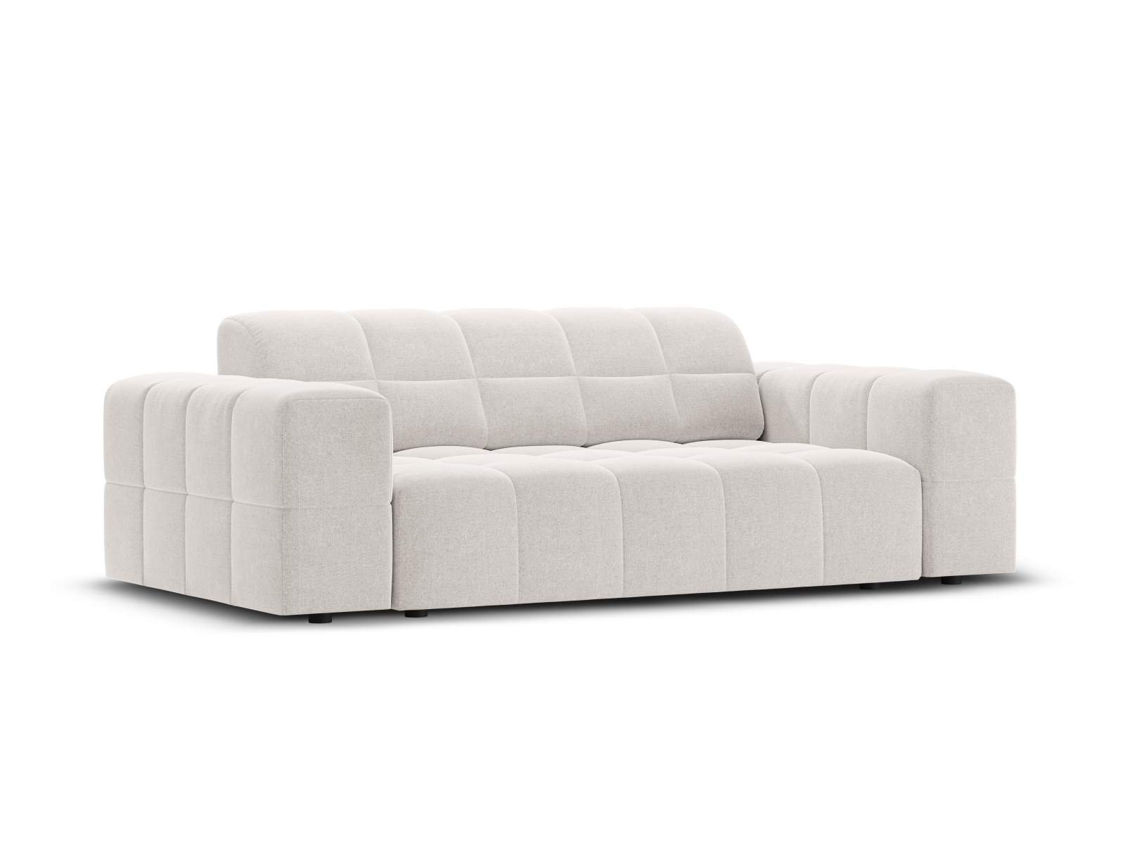 Cosmopolitan Design Sofa Chicago 2-Sitzer Chenille Haga Hellgrau