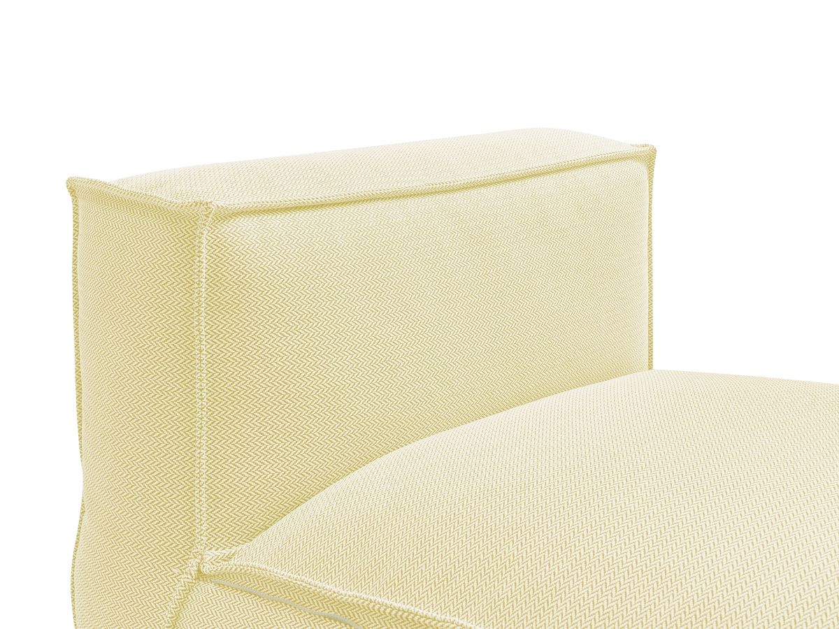 Bobochic Biarritz Sofamodul 1-Sitzer Melange-Stoff Gelb