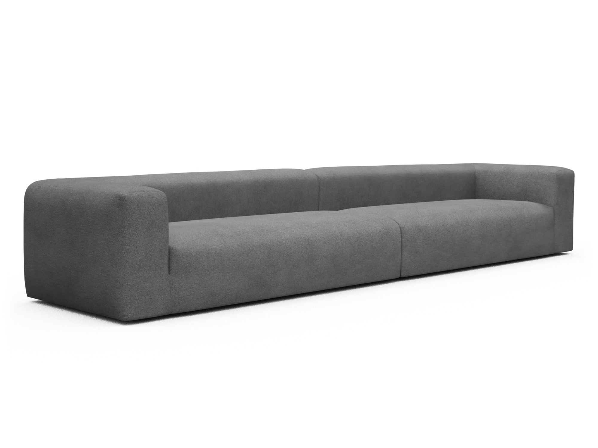 Skandi Home Modulares XXL Sofa Fred 5-Sitzer Boucle-Ash-Grey moebelfaktor