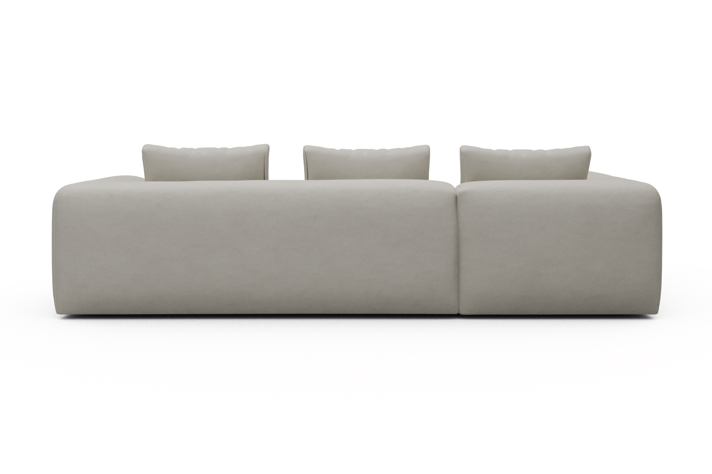 Ecksofa Fred 2x 2,5-Sitzer links offen Denari-Clean-Beige