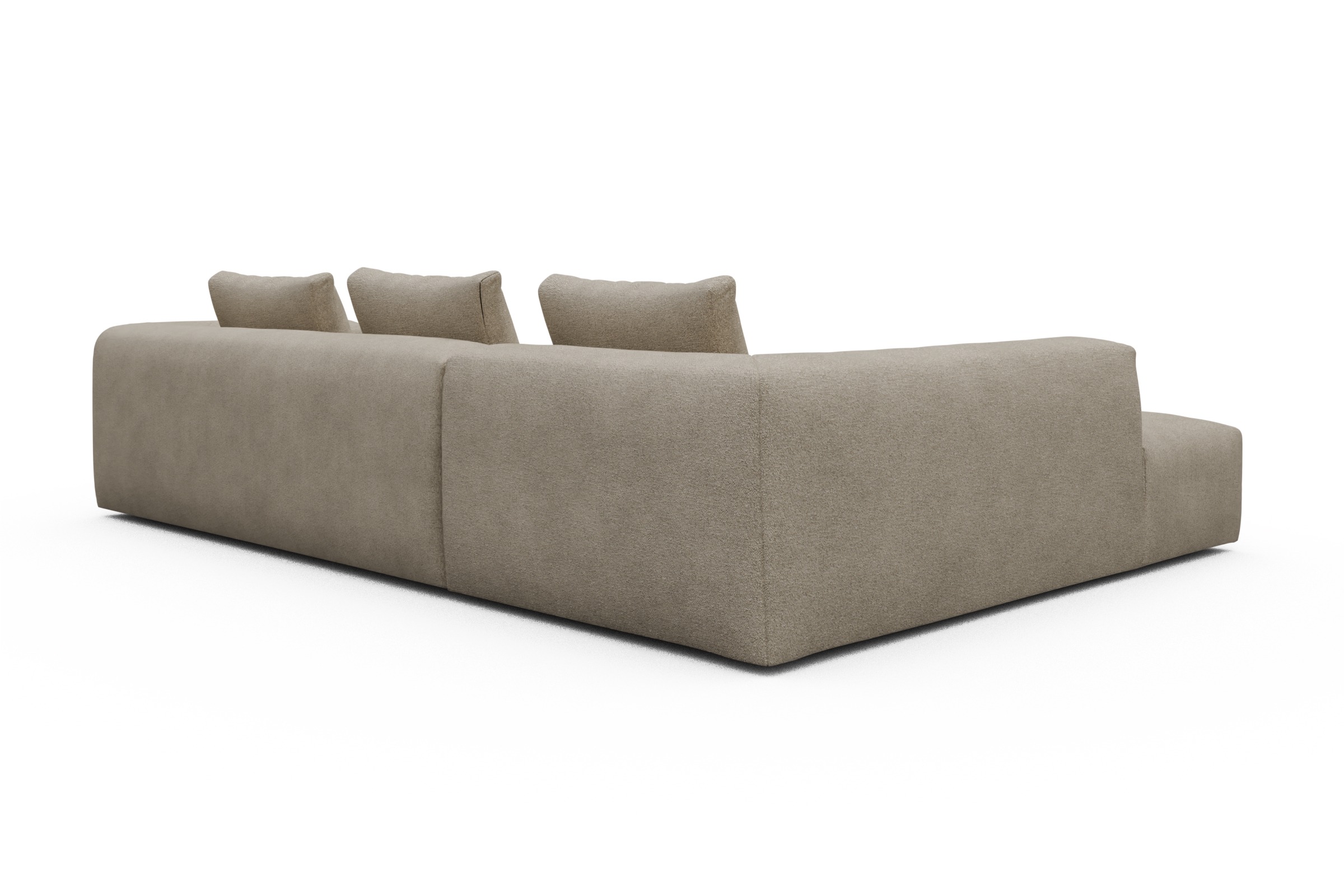 Ecksofa Fred Relax-Ecke links mit 2,5-Sitzer Boucle-Belge