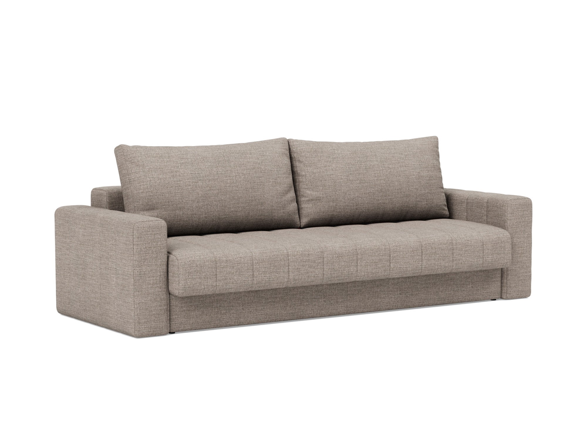 Schlafsofa Akello mit Armlehnen Chenille Yuveno 472-Warm-Grey
