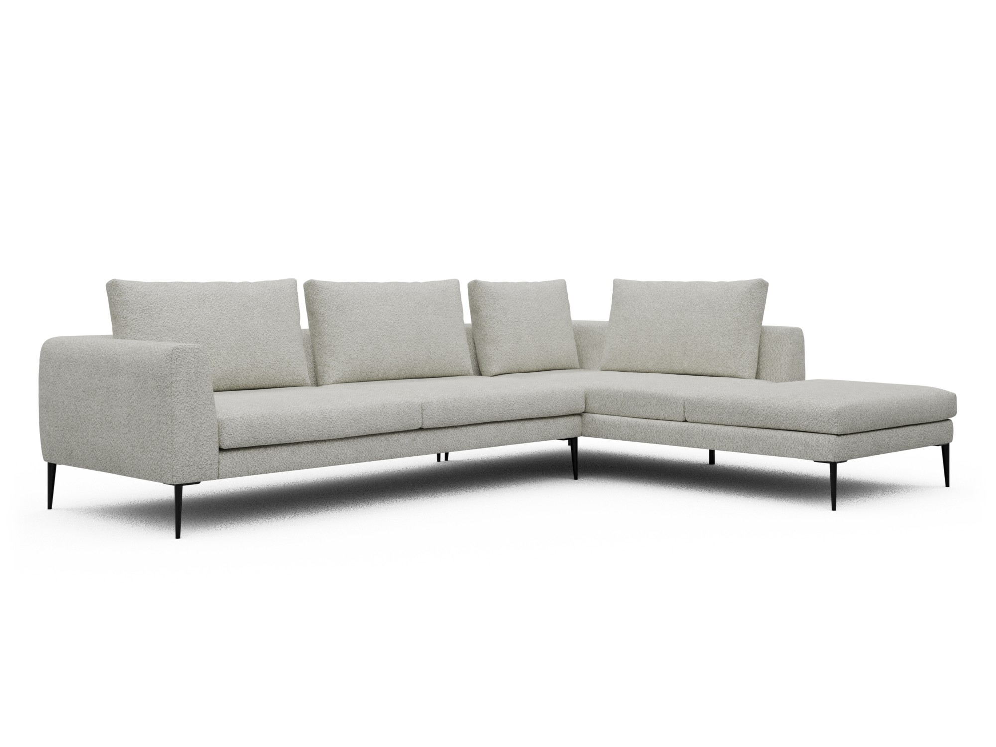 Skandi Home Ecksofa Paul Relax-Ecke rechts mit 3-Sitzer Vanora-Warm-Sand moebelfaktor