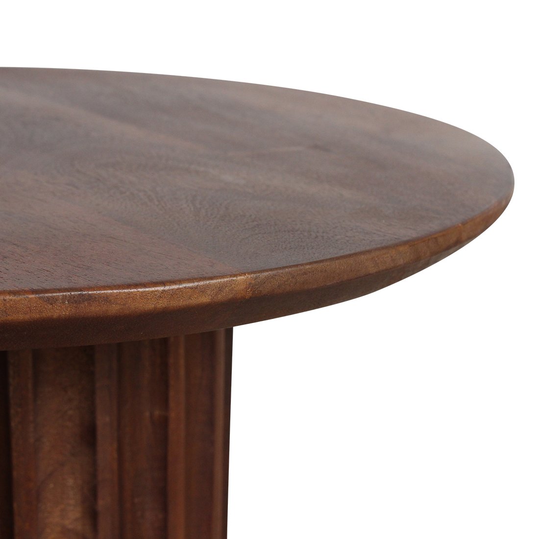 Raw Materials Bullnose Beistelltisch Reversed braun Ø 50cm