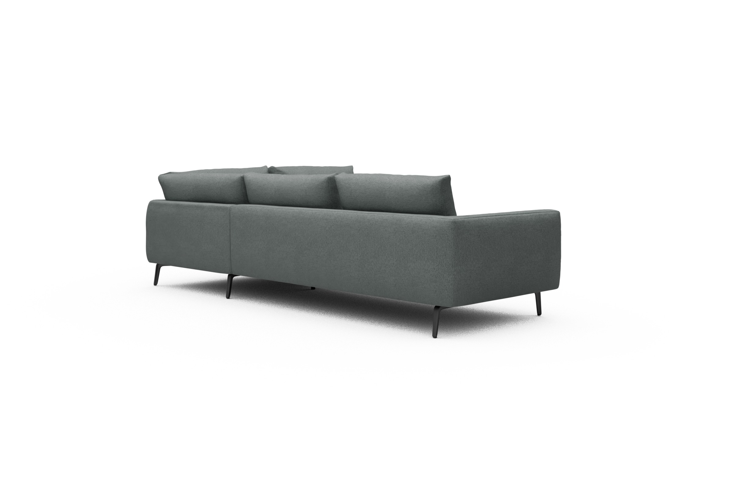 Ecksofa Karl Relax-Ecke rechts mit 2,5-Sitzer Denari-Soft-Grey
