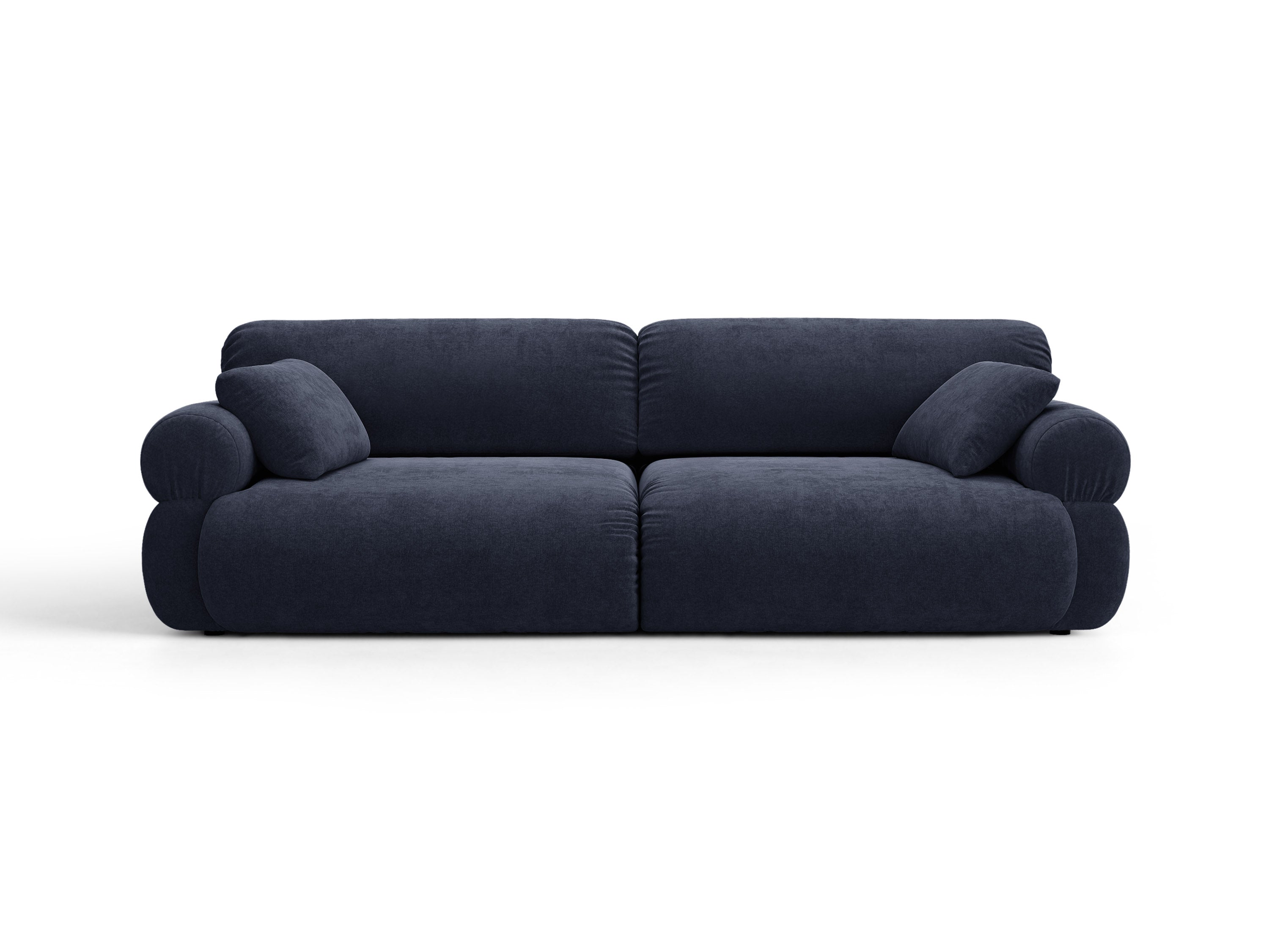 Micadoni Ophelia Sofa 4-Sitzer Strukturierter Stoff Liberty Marineblau