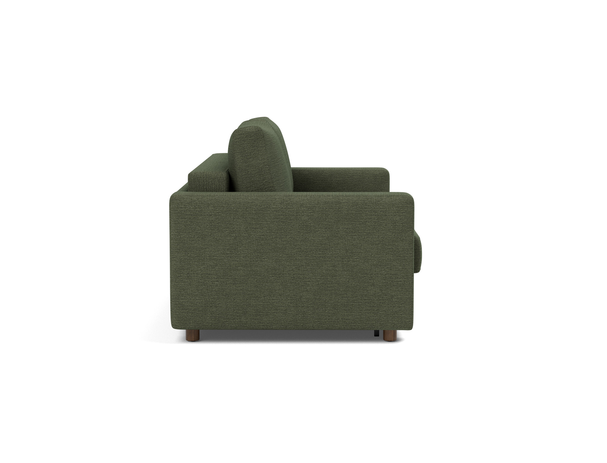 Schlafsofa Neah mit Standard-Armlehnen 160 Strukturierter Stoff Taura 353-Forest