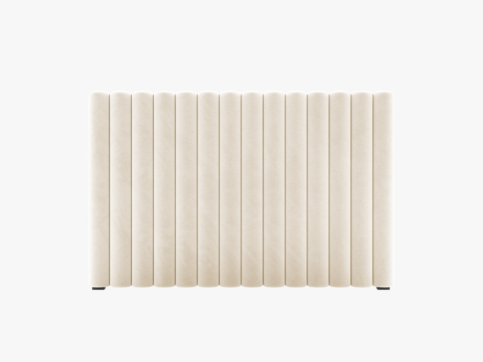 Micadoni Mistero Samtiger Kopfteil 80 cm Samt Paris Beige 140x95