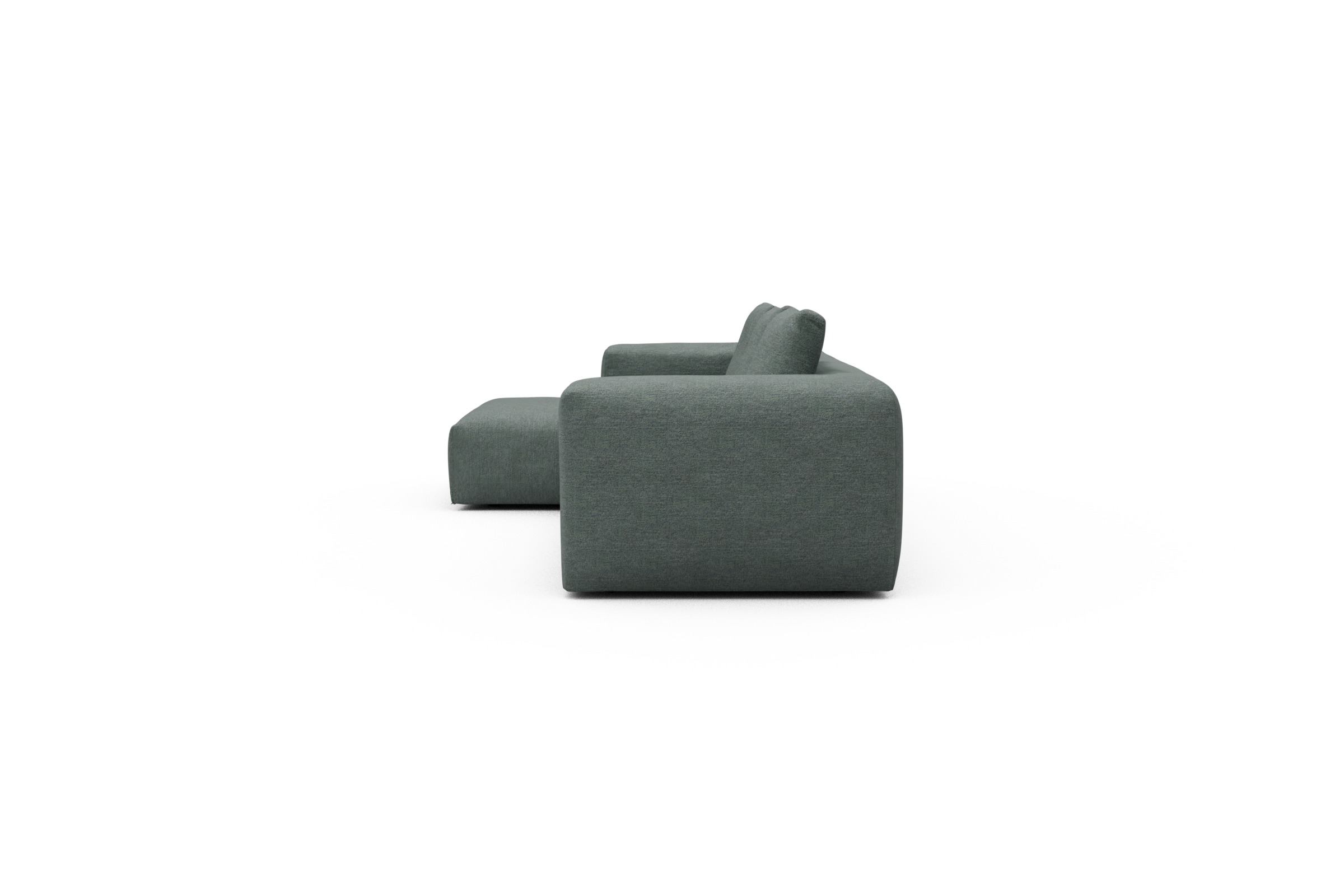 Ecksofa Fred Chaiselongue links mit 2,5-Sitzer Carreno-Ice-Blue