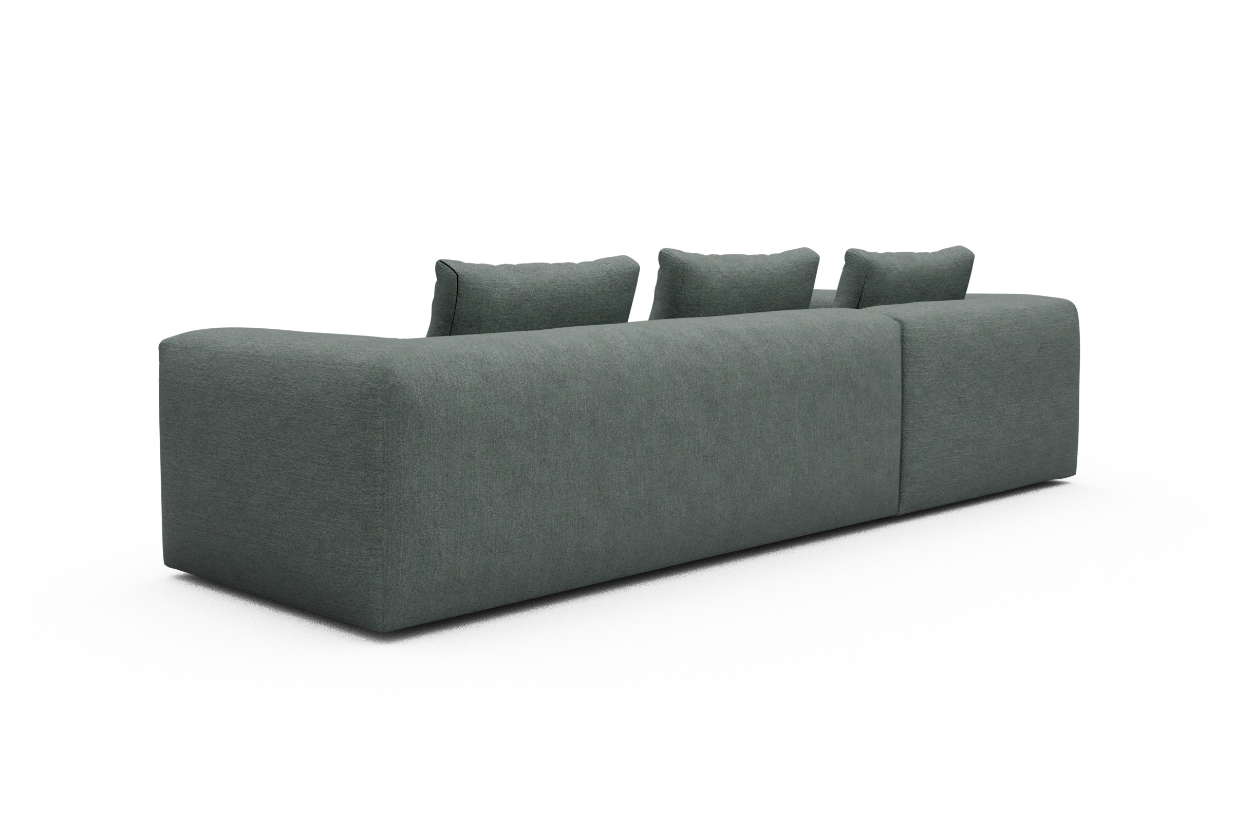Ecksofa Fred Relax-Ecke links mit 2,5-Sitzer Carreno-Ice-Blue