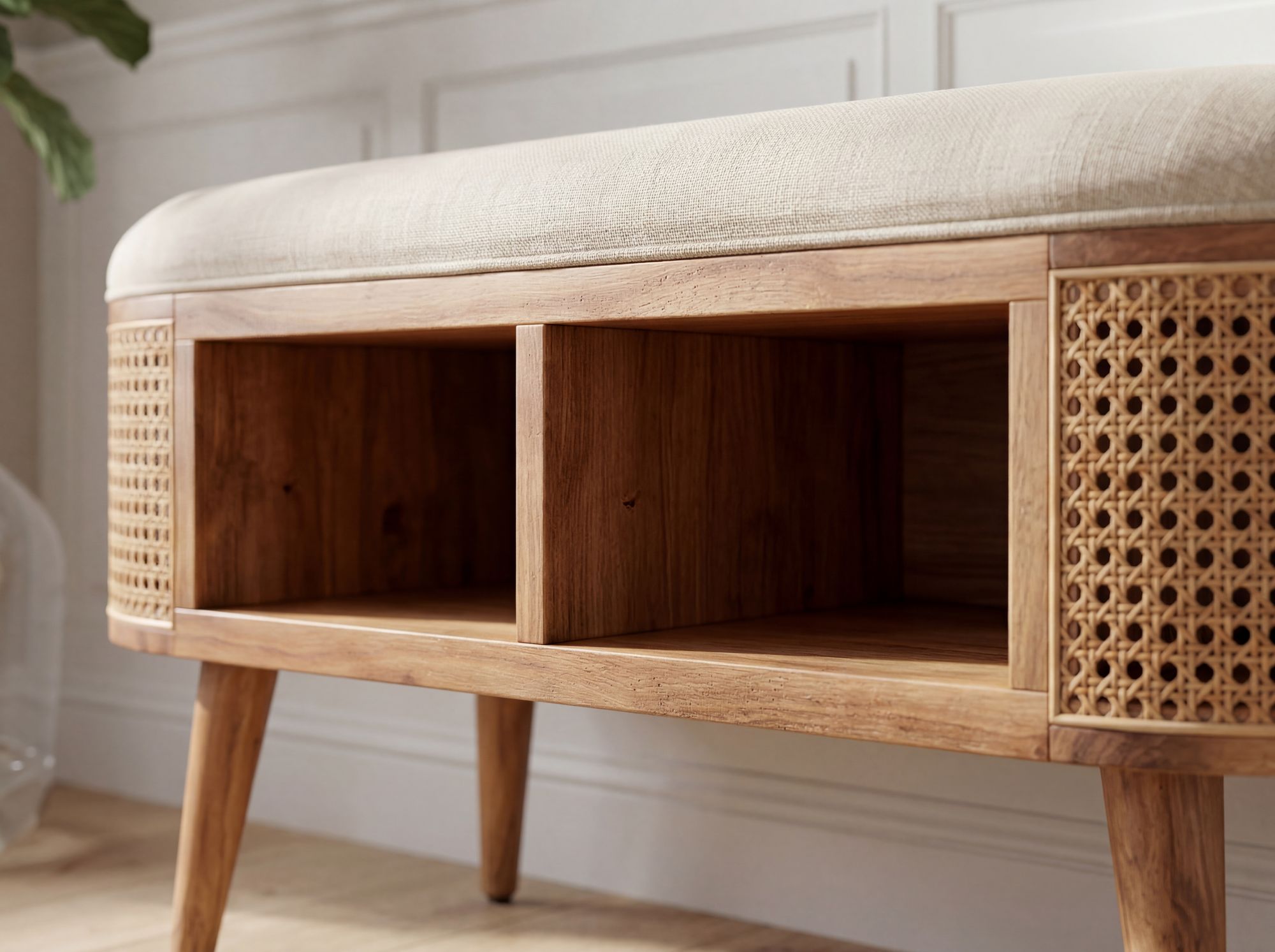 Sitzhocker Porsanger Akazie Massivholz 90 × 45 × 45 cm