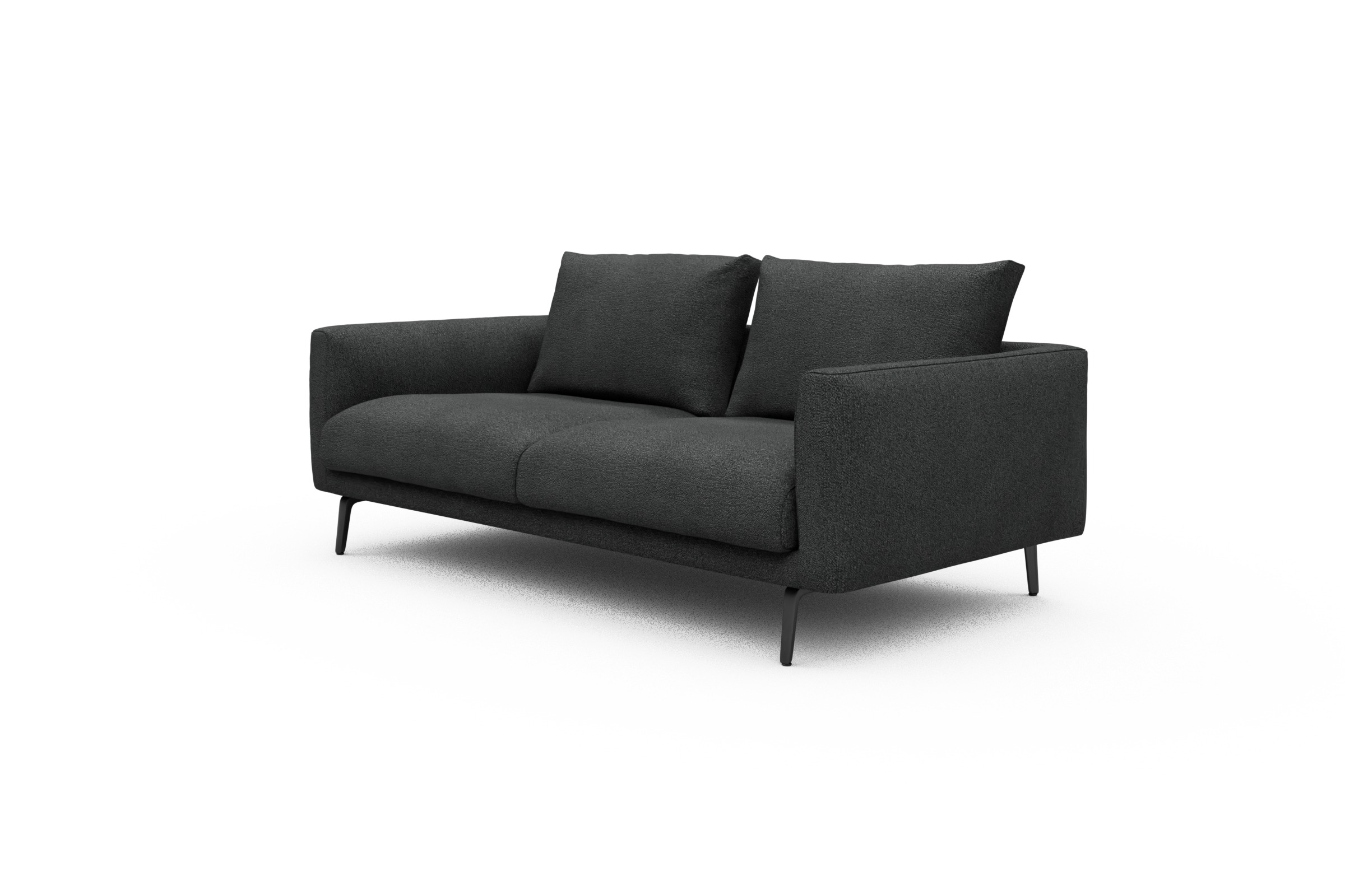 Sofa Karl 2-5-Sitzer Boucle-Charcoal