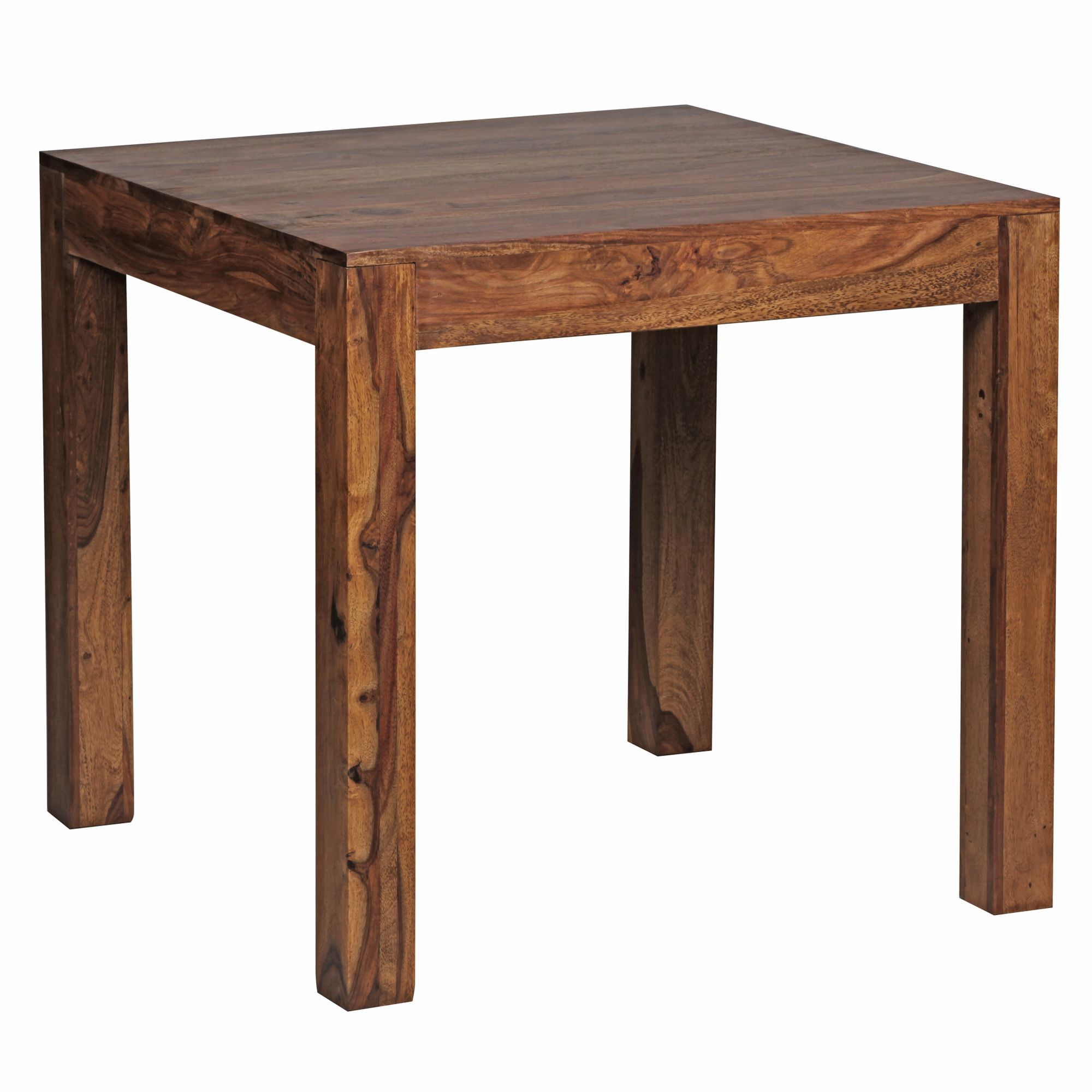Esstisch Aalvik Massivholz Dunkelbraun 80 × 80 cm