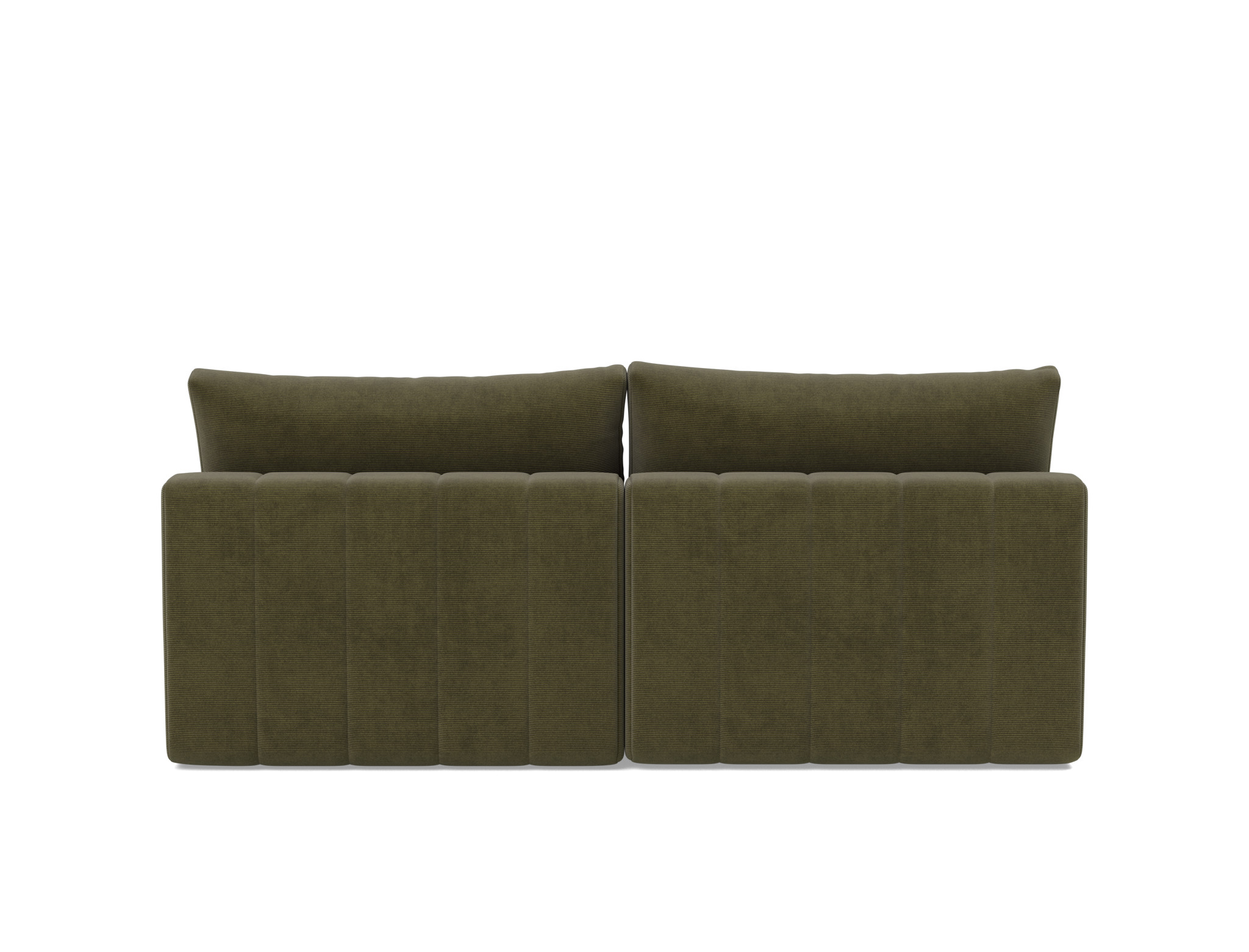 Schlafsofa Akello mit Chaiselongue Kord Cordufine 316-Pine-Green