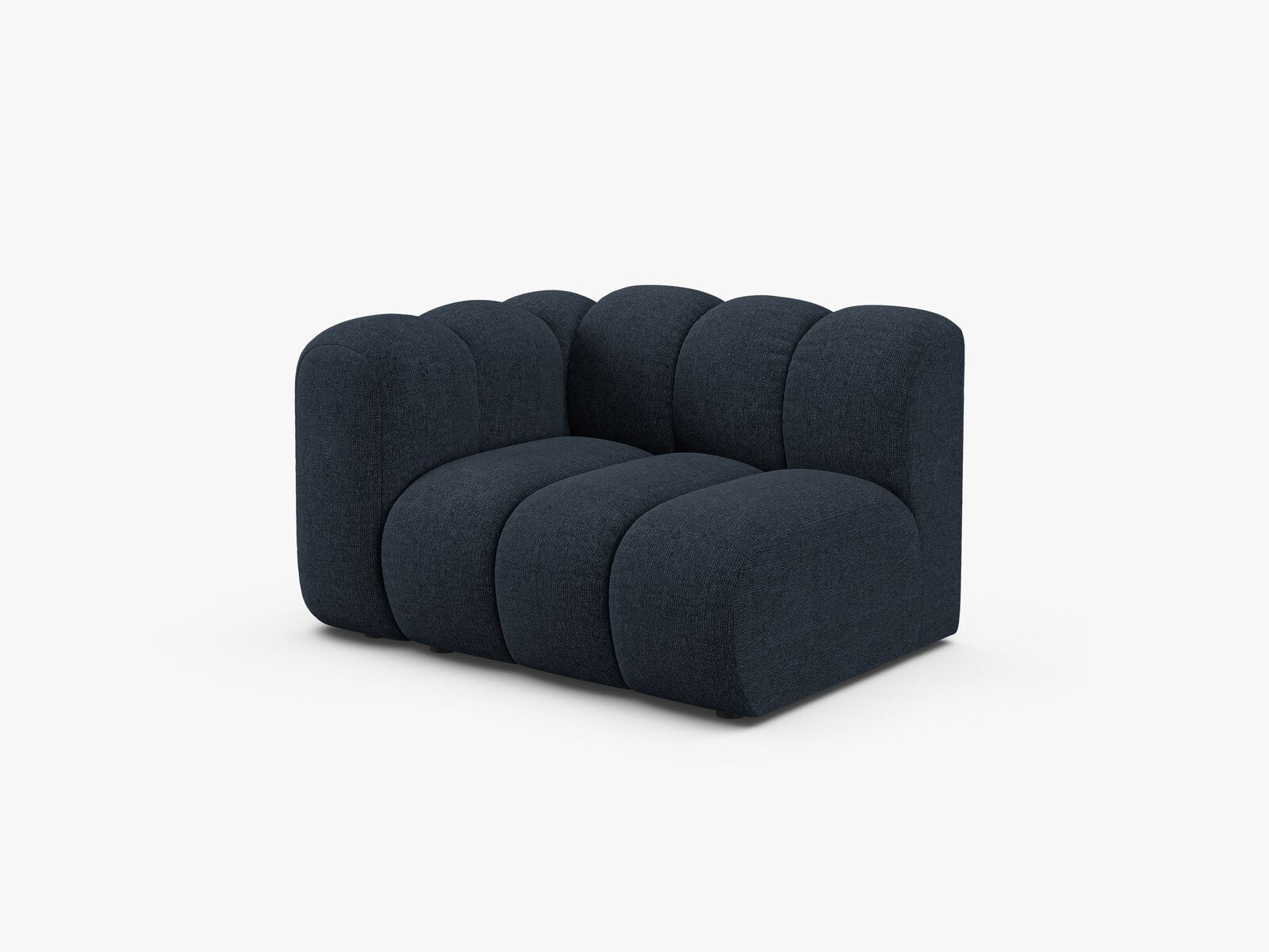 Micadoni Modul Lupine 1-Sitzer Links Chenille Eden Marineblau