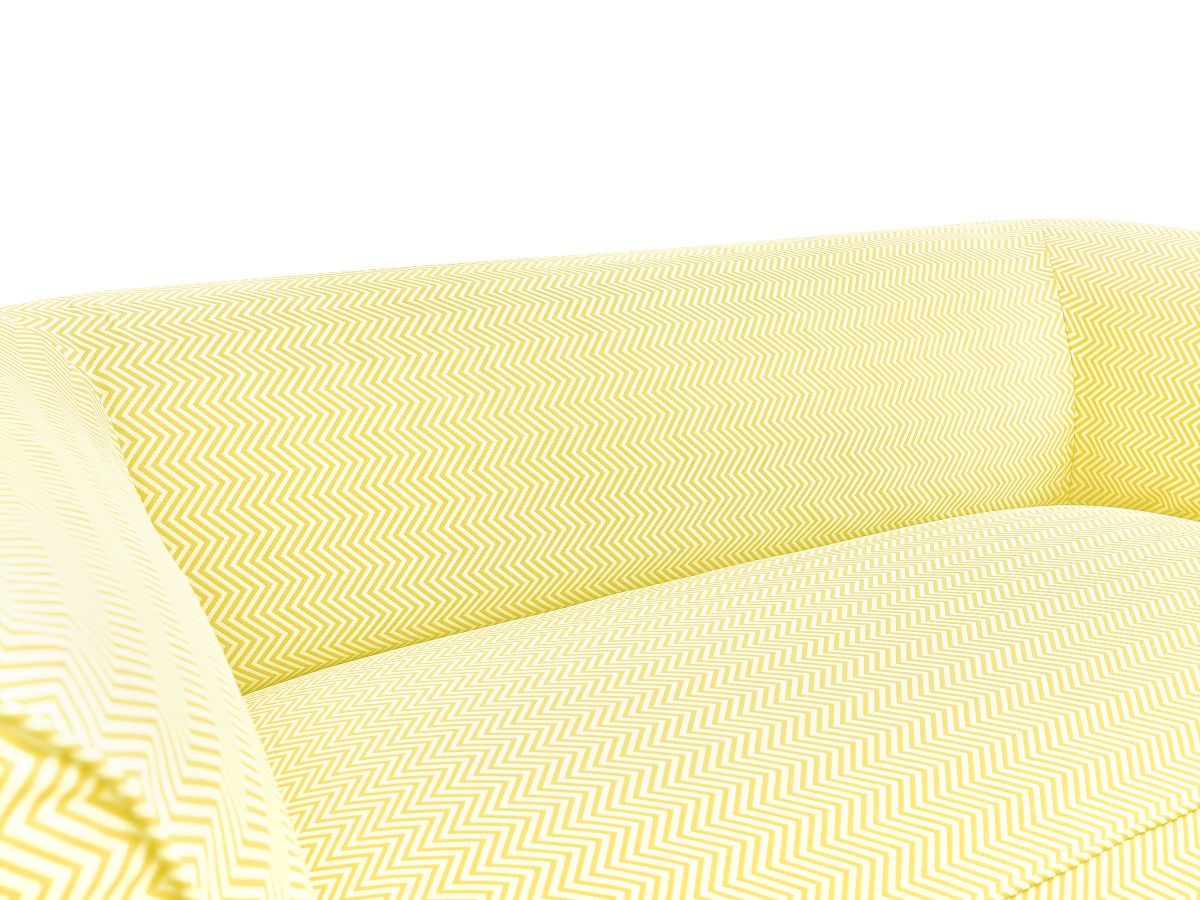 Bobochic Nour Gartensofa 3-Sitzer Stoff Gelb