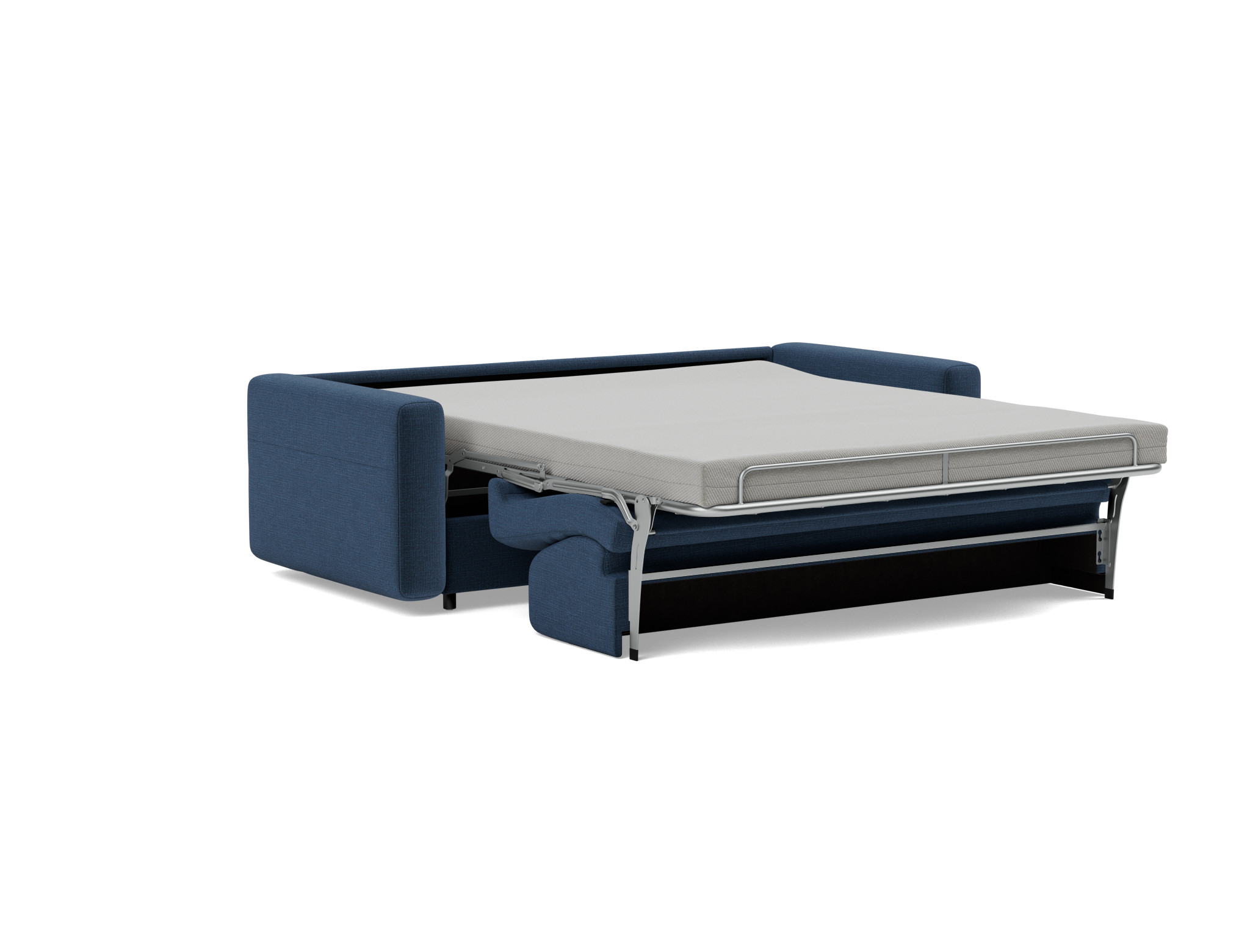Schlafsofa Killian mit Memory-Matratze 160 Chenille Esina 414-Indigo-Blue