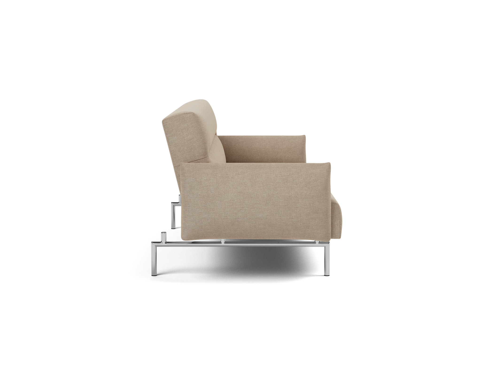 Schlafsofa Jillis mit Armlehnen Flachgewebe Phobos 587-Mocha