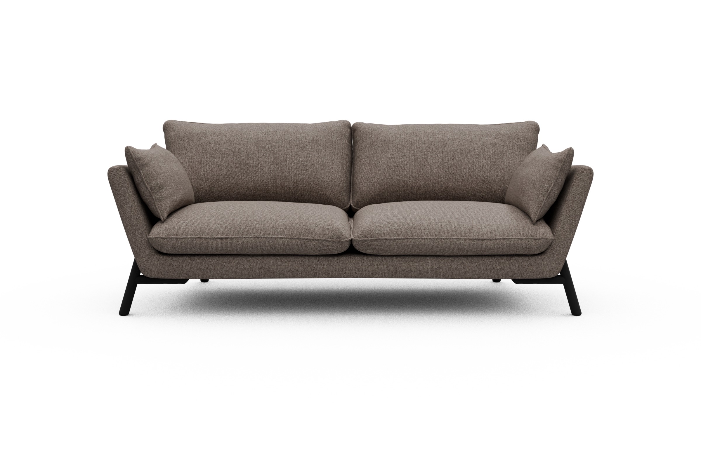 Skandi Home Sofa Emil 3-Sitzer Beinfarbe Eiche Schwarz Sama-Stone moebelfaktor