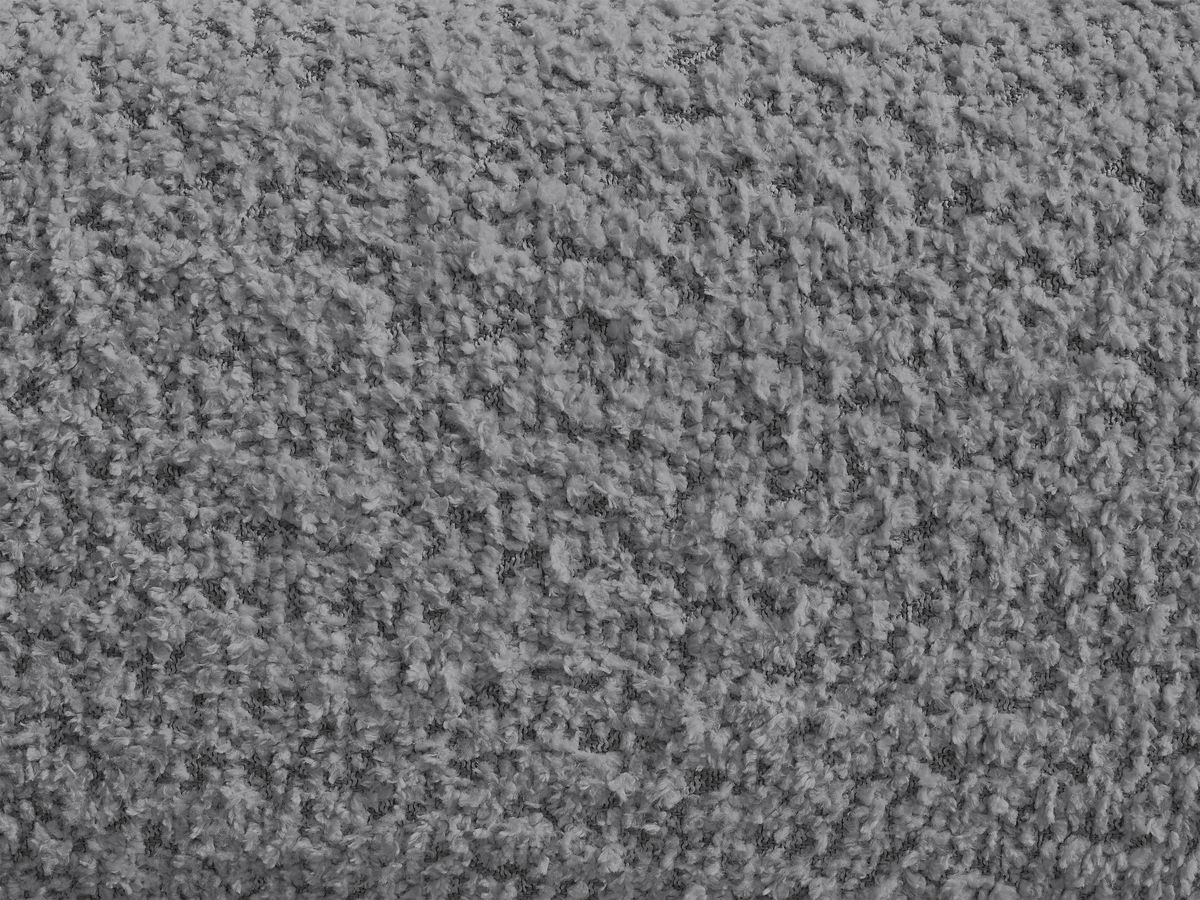 Bobochic Alya Pouf Bouclé-Stoff Dunkelgrau