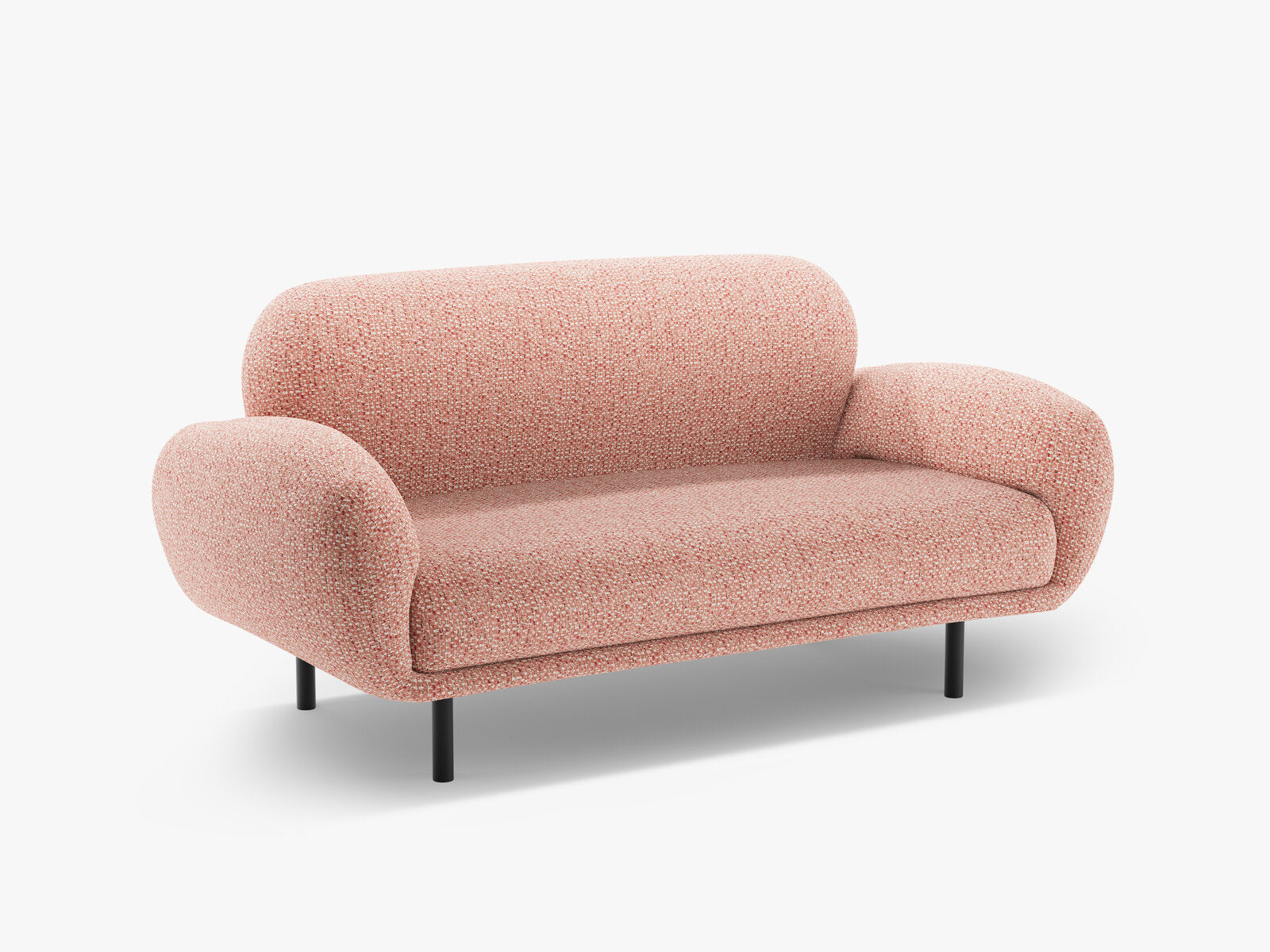 Micadoni Sofa Poppy 2-Sitzer Chenille Silencio Rosa