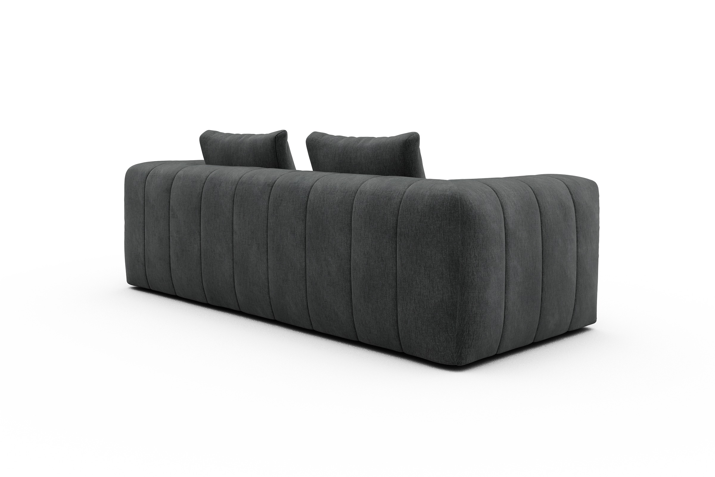 Sofa Hugo 3-Sitzer Smooth-Deep-Warm-Grey