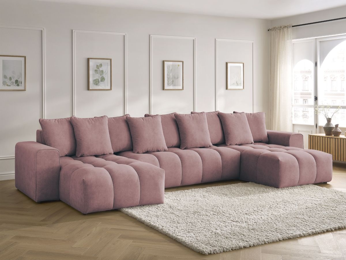 Bobochic Mont-blanc Wohnlandschaft Samt Rosa