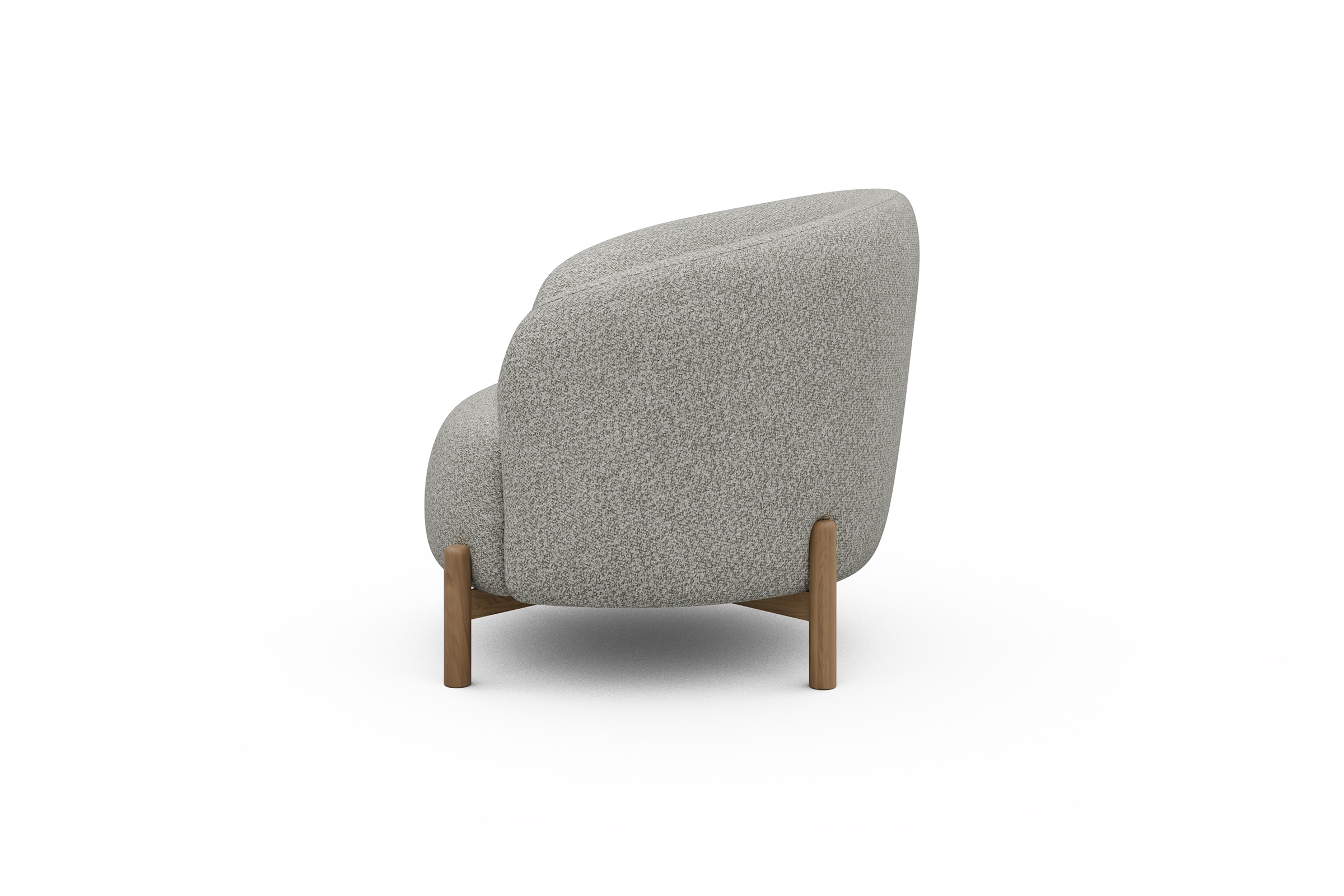 Sessel Ronda Holzbeine Eiche Natur Vanora-Warm-Sand