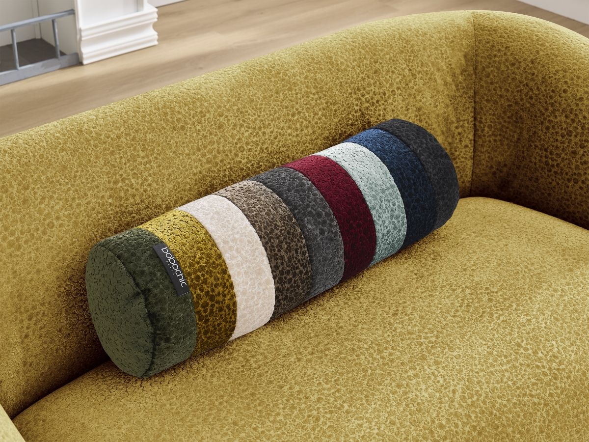 Bobochic Celine Sofa 2-Sitzer Strukturstoff Gelb