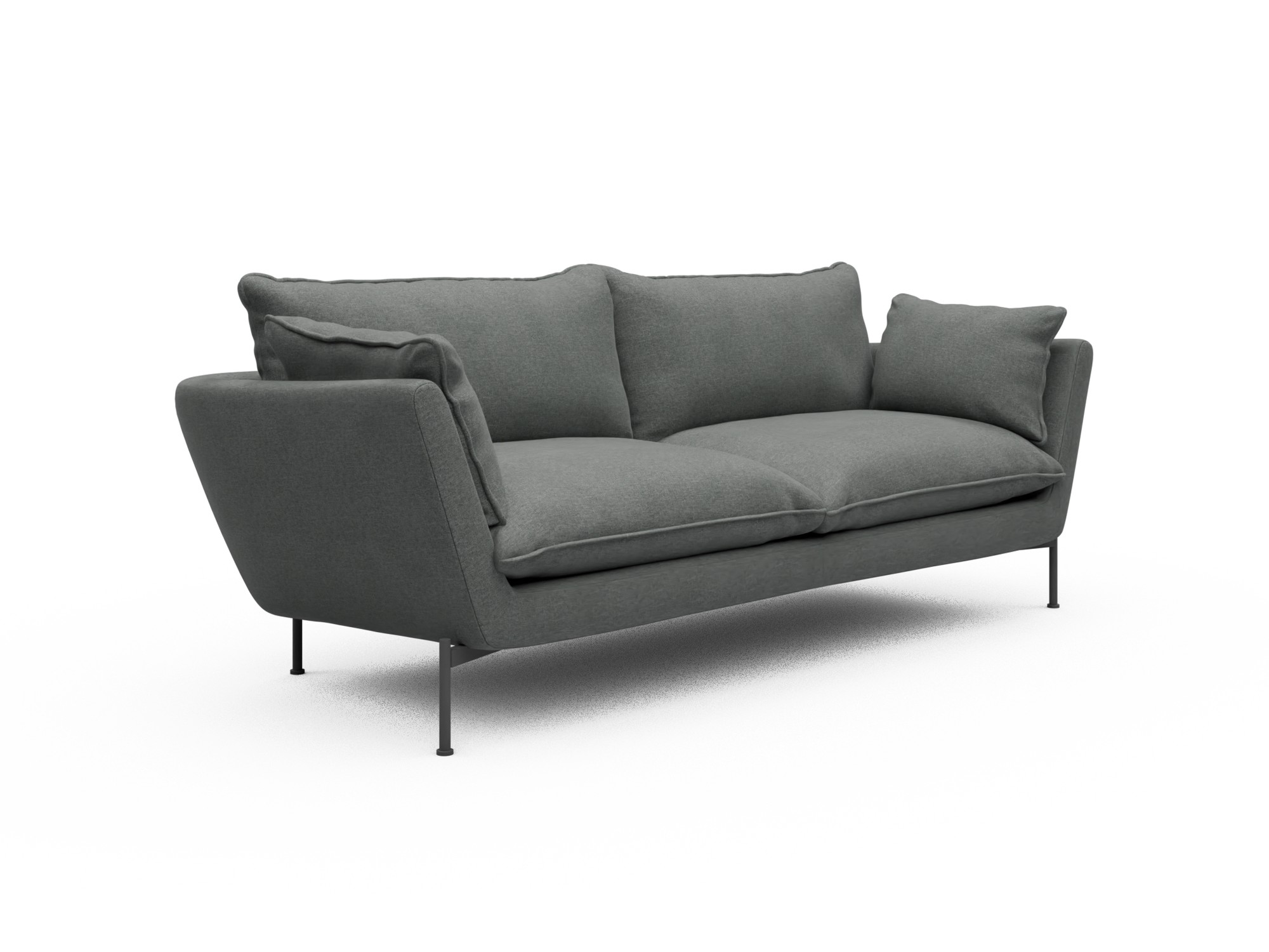 Skandi Home Sofa Anton Soft 3-Sitzer Satya-Steel moebelfaktor