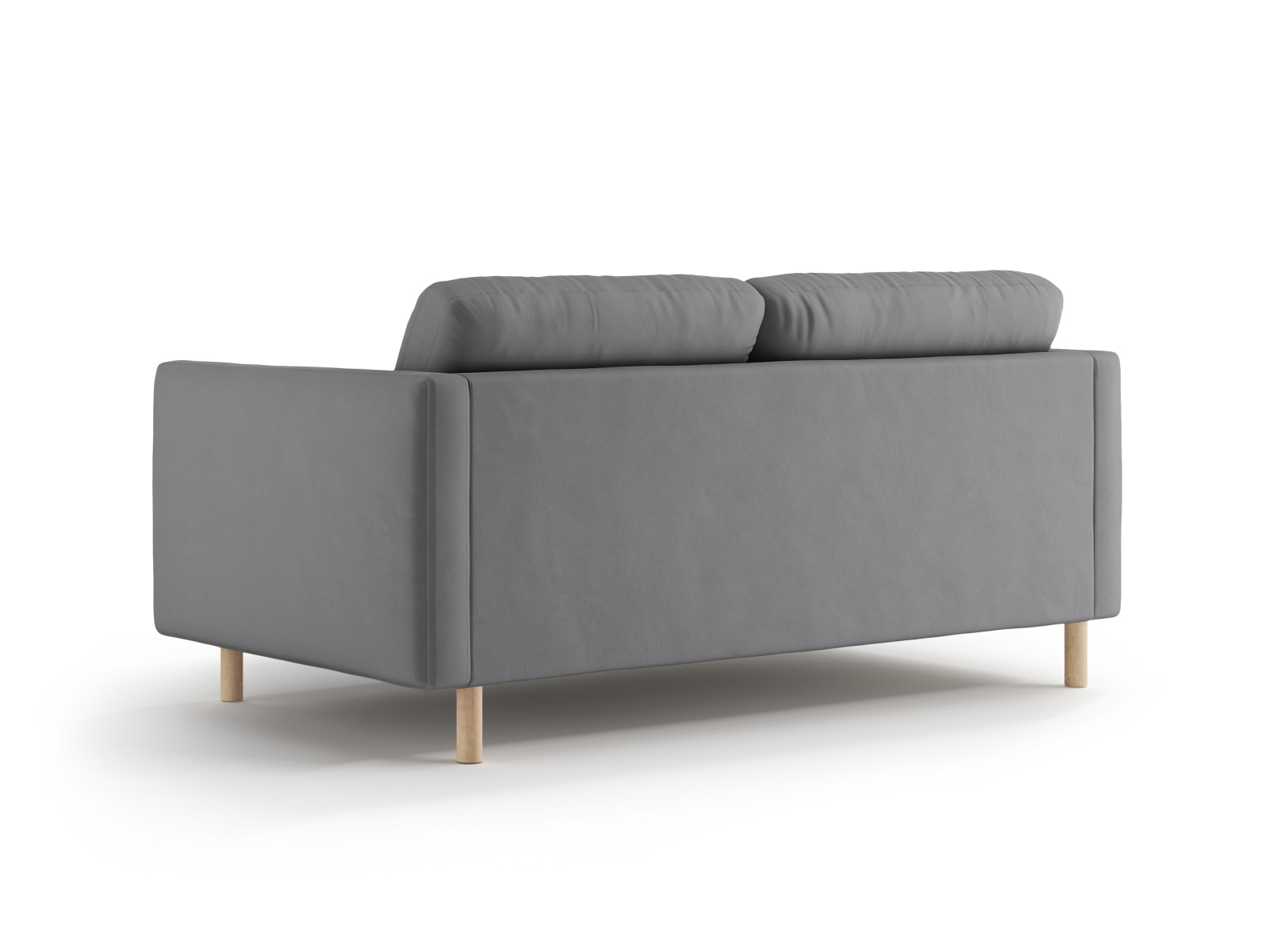 Micadoni Sofa Eden 2-Sitzer Samt Grau