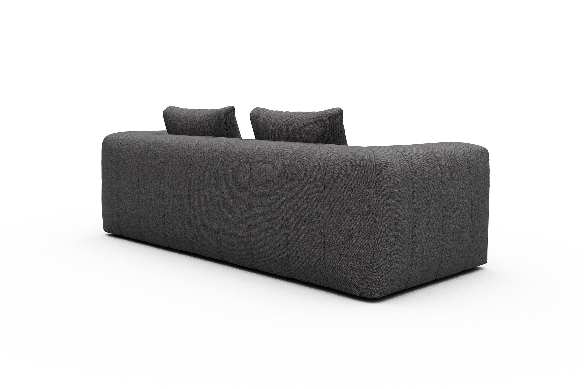 Sofa Hugo 3-Sitzer Sama-Antracite