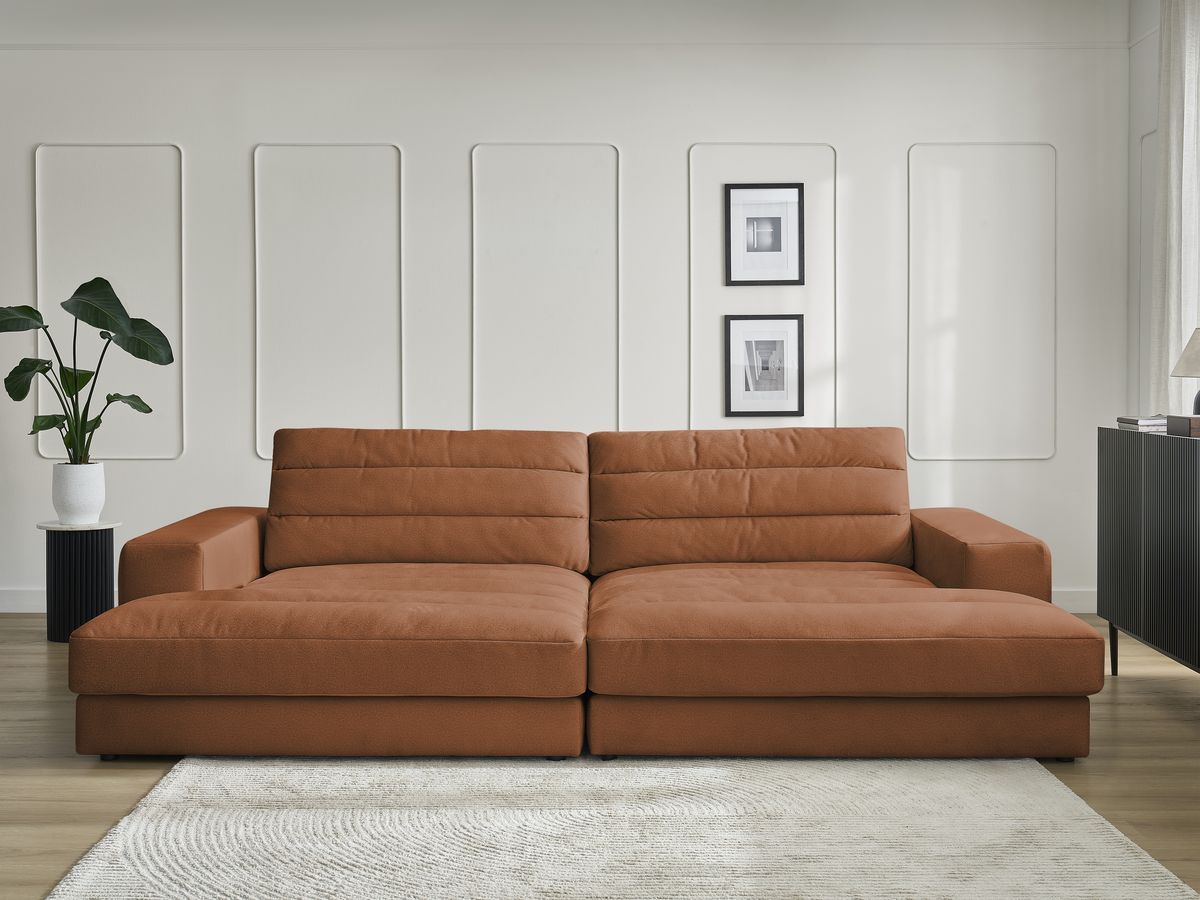 Bobochic Sierra Sofa 4-Sitzer Samt Orange