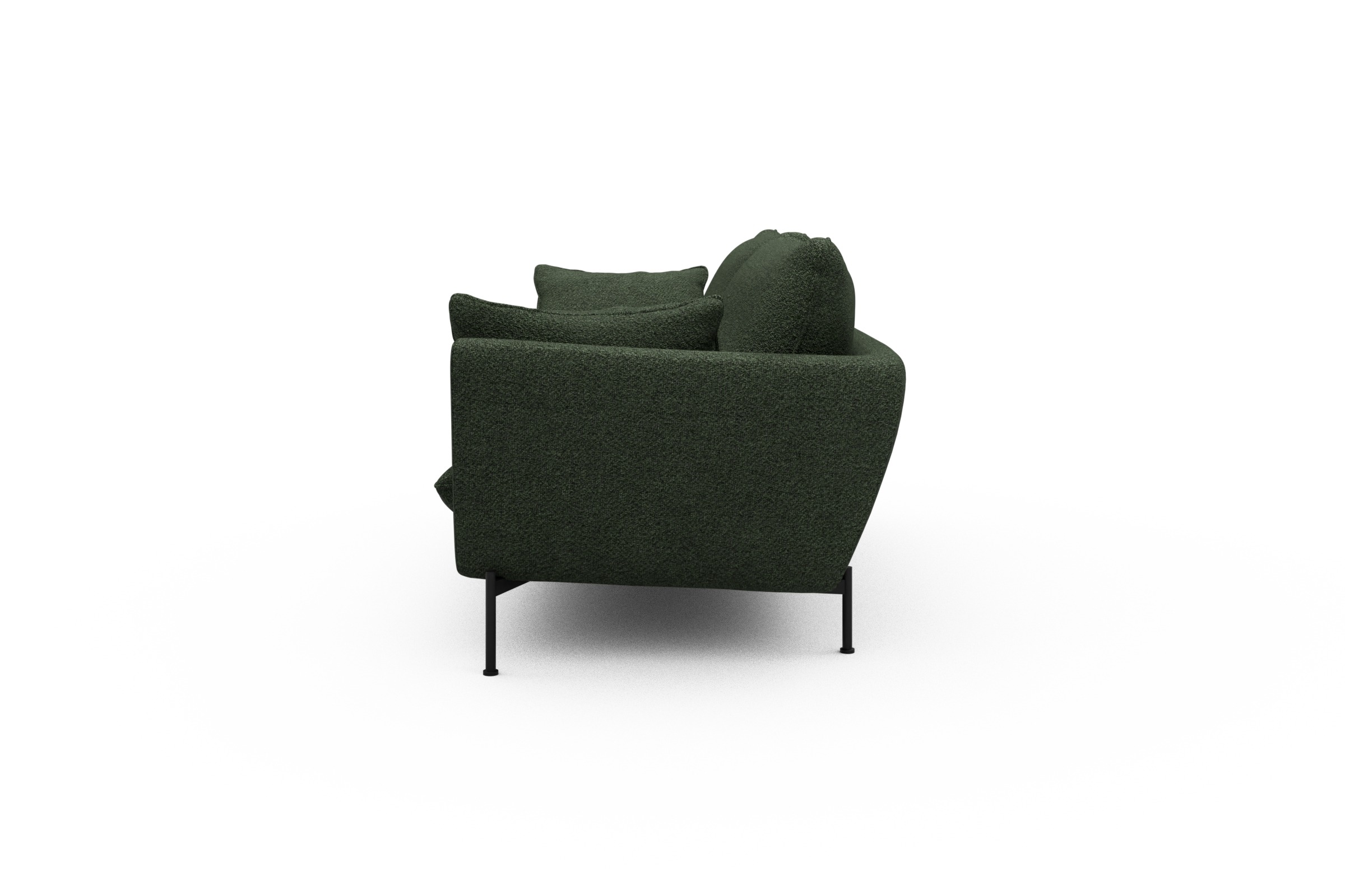 Sofa Anton 3-Sitzer Vanora-Deep-Green