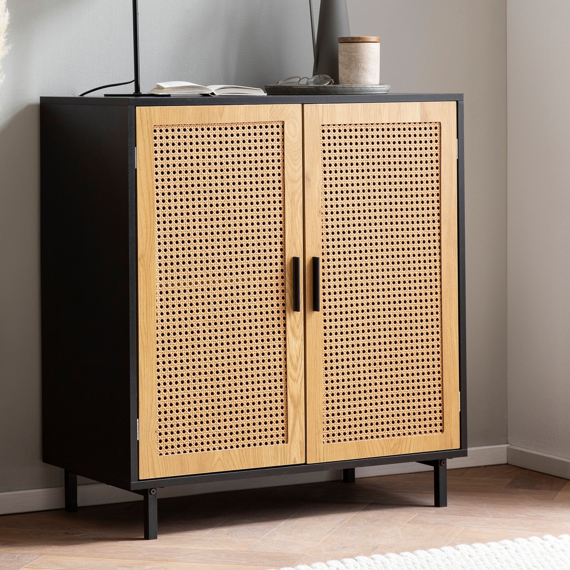 Sideboard Drivdalen Schwarz 80 × 40 × 86,5 cm