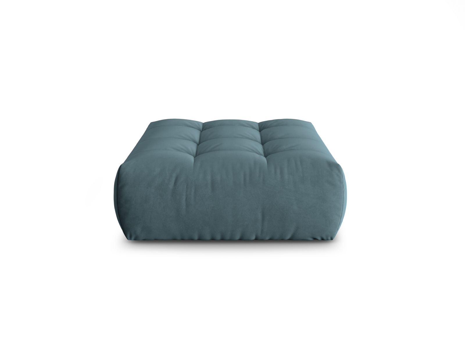 Micadoni Hocker Bloom 1-Sitzer Samt Pastellblau
