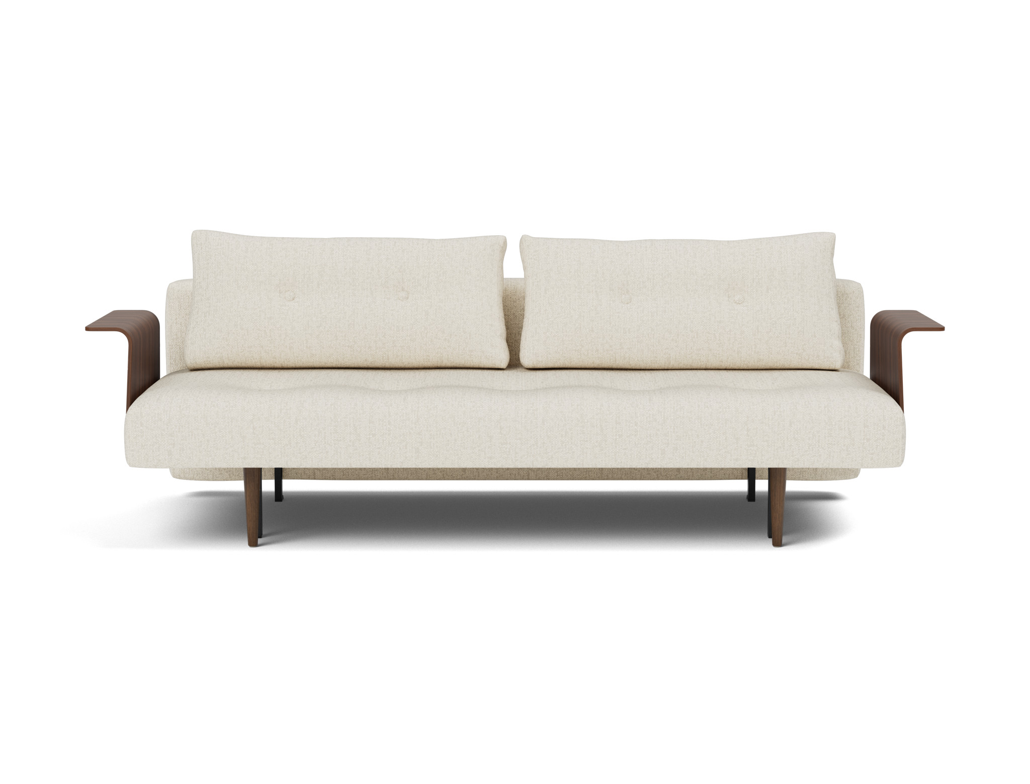Schlafsofa Recast mit Armlehnen Boucle Skandi 531-Off-White