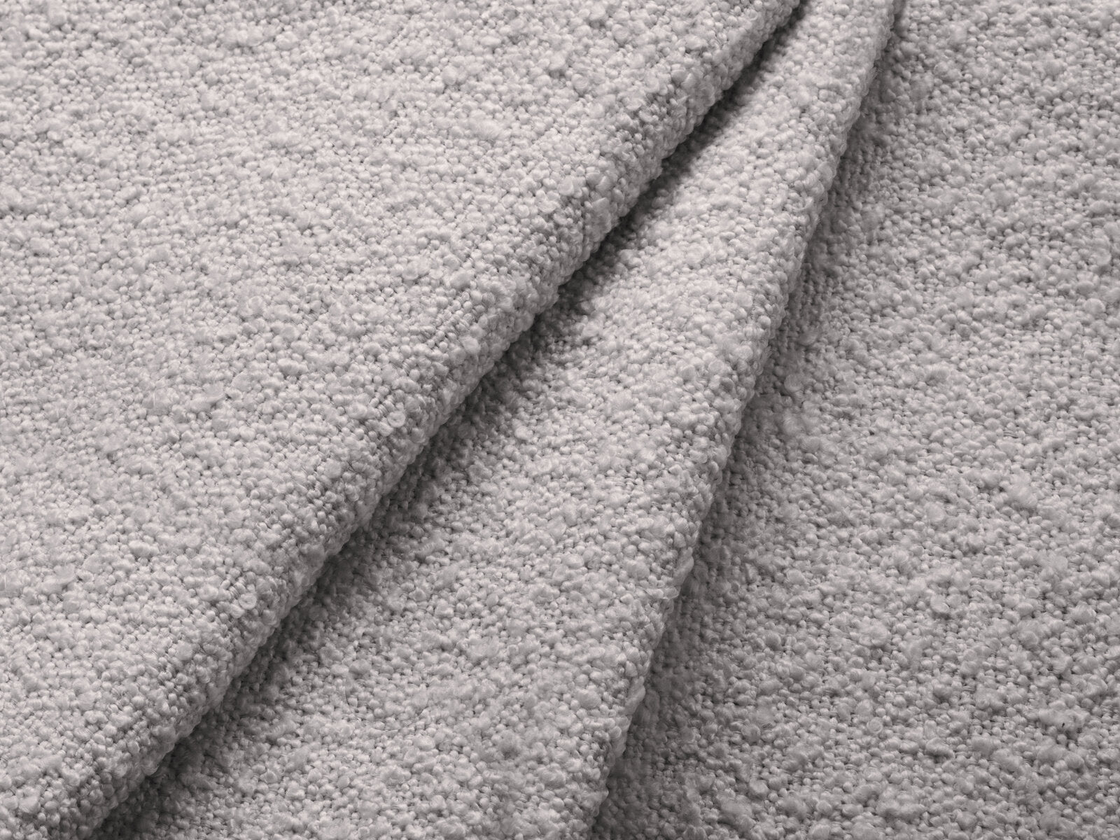 Micadoni Schlaf-Ecksofa Jodie 3-Sitzer Rechts Boucle Hellgrau