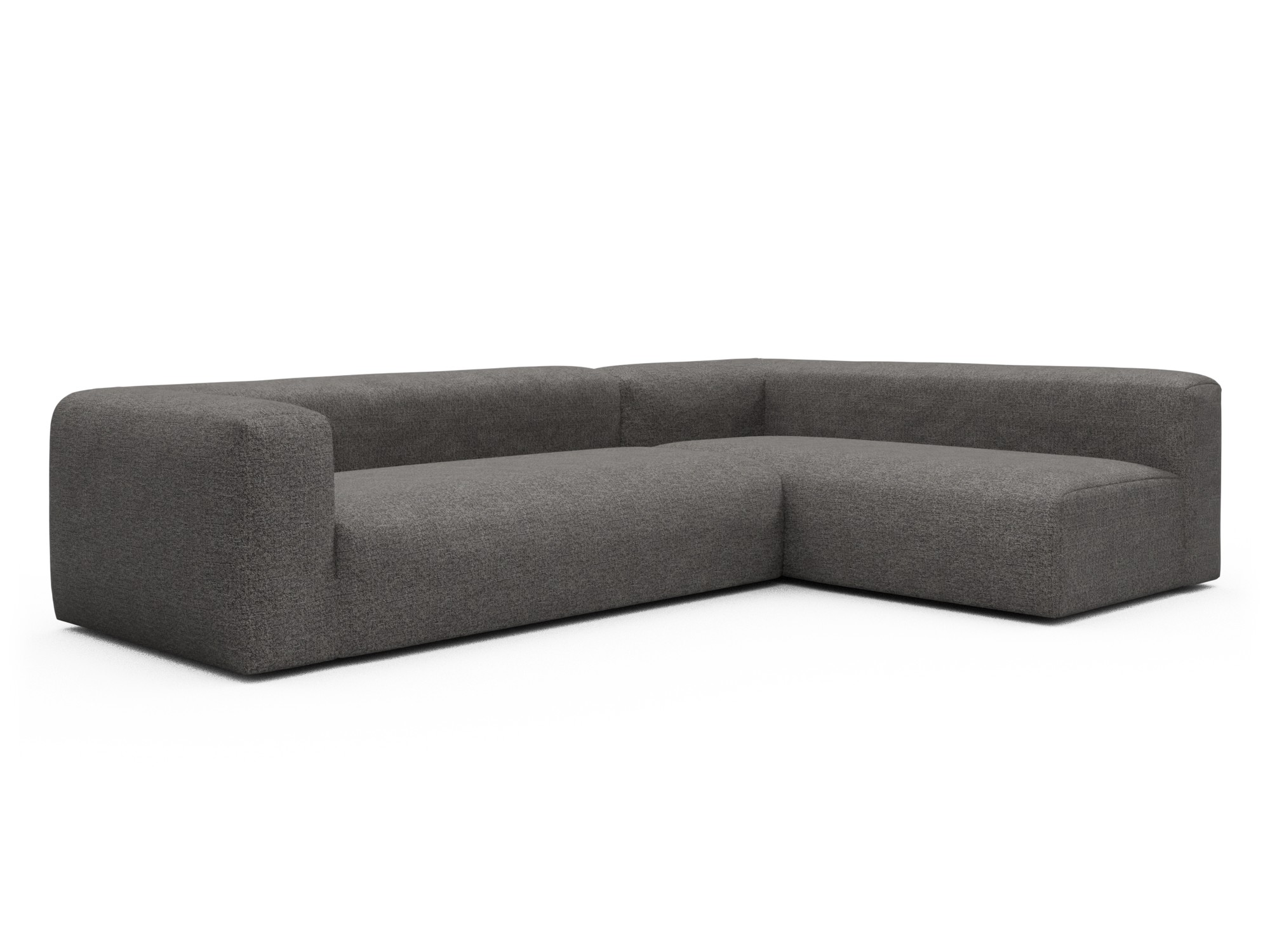 Skandi Home Ecksofa Fred 2x 2,5-Sitzer rechts offen Carreno-Salt-and-Pepper moebelfaktor