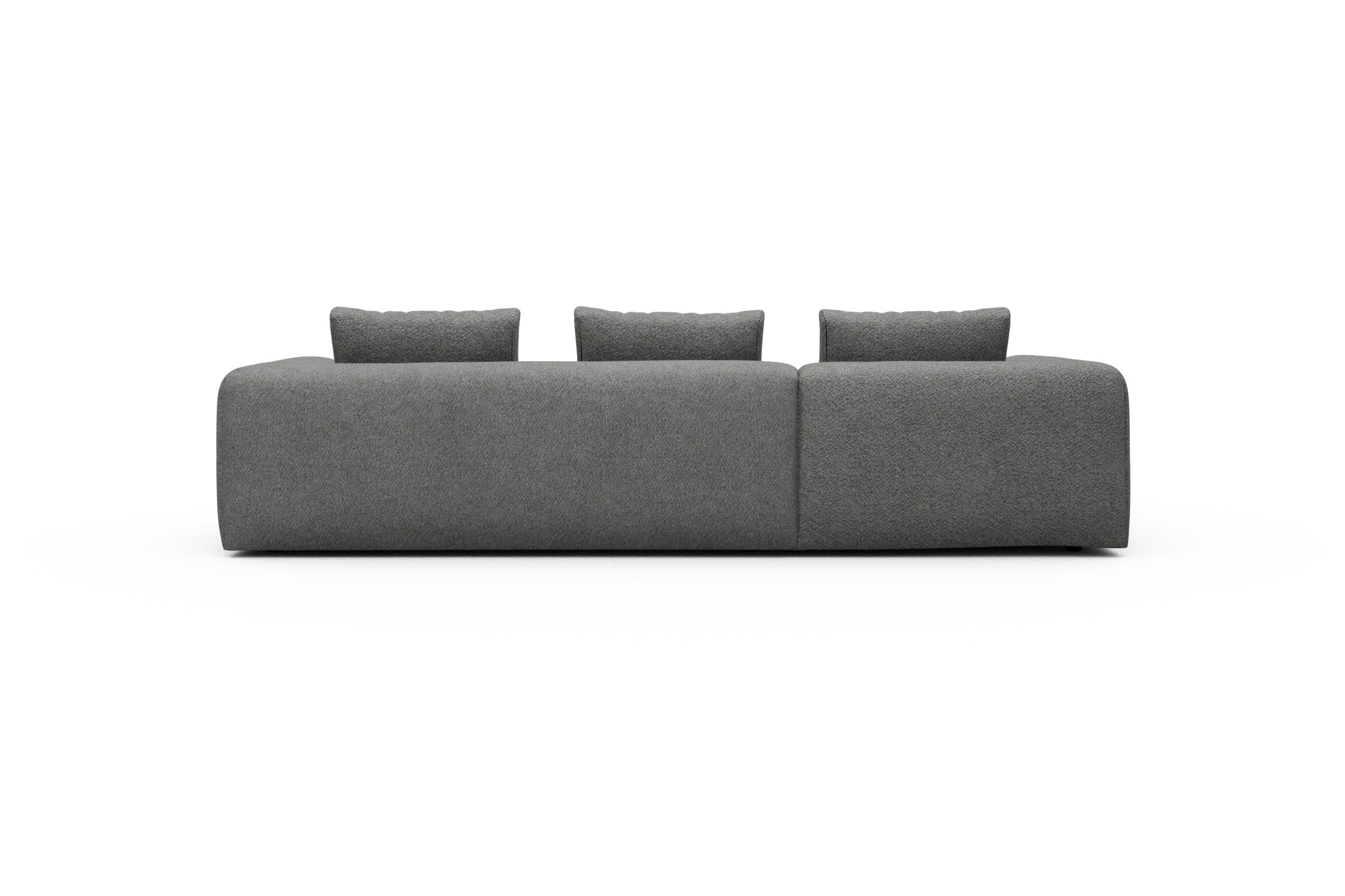 Ecksofa Fred Chaiselongue links mit 2,5-Sitzer Vanora-Warm-Grey