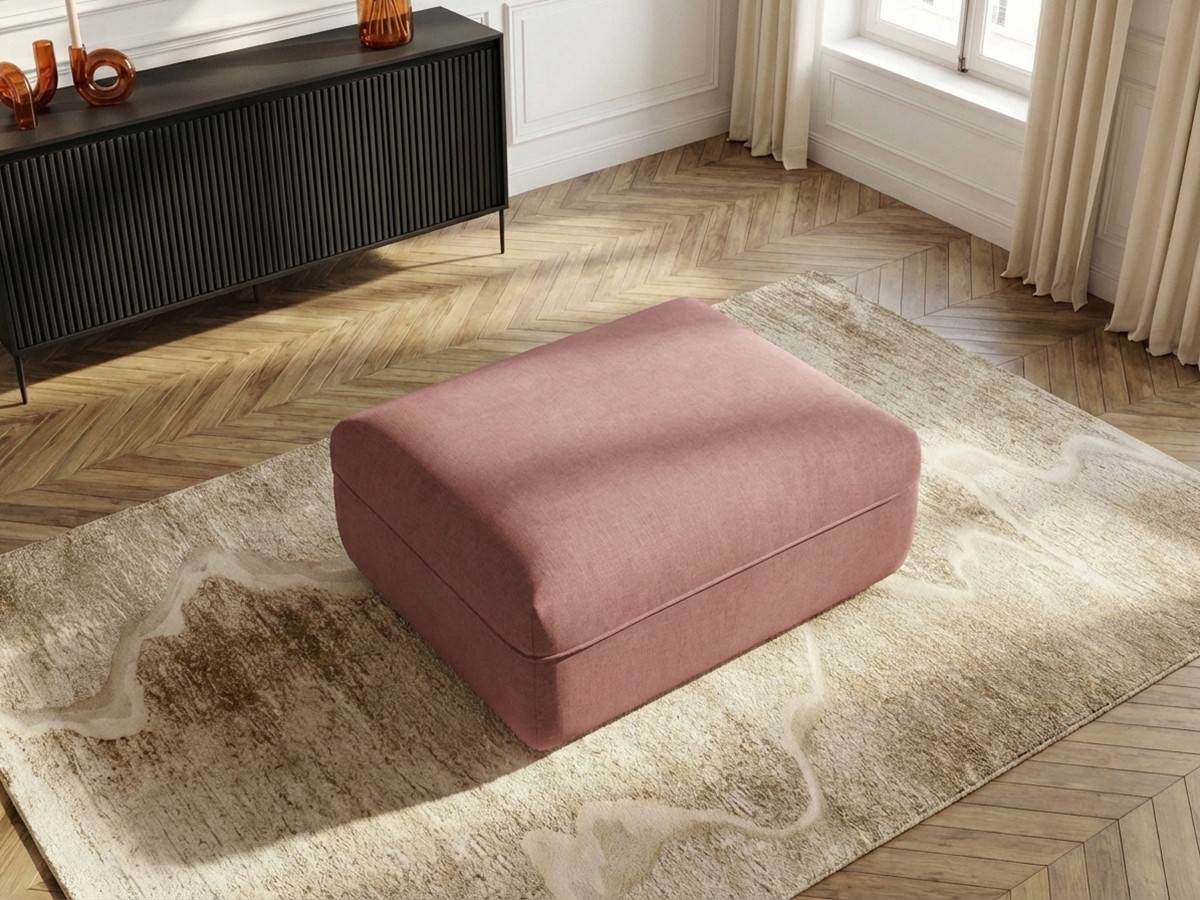 Bobochic Luigi Pouf Strukturstoff Rosa